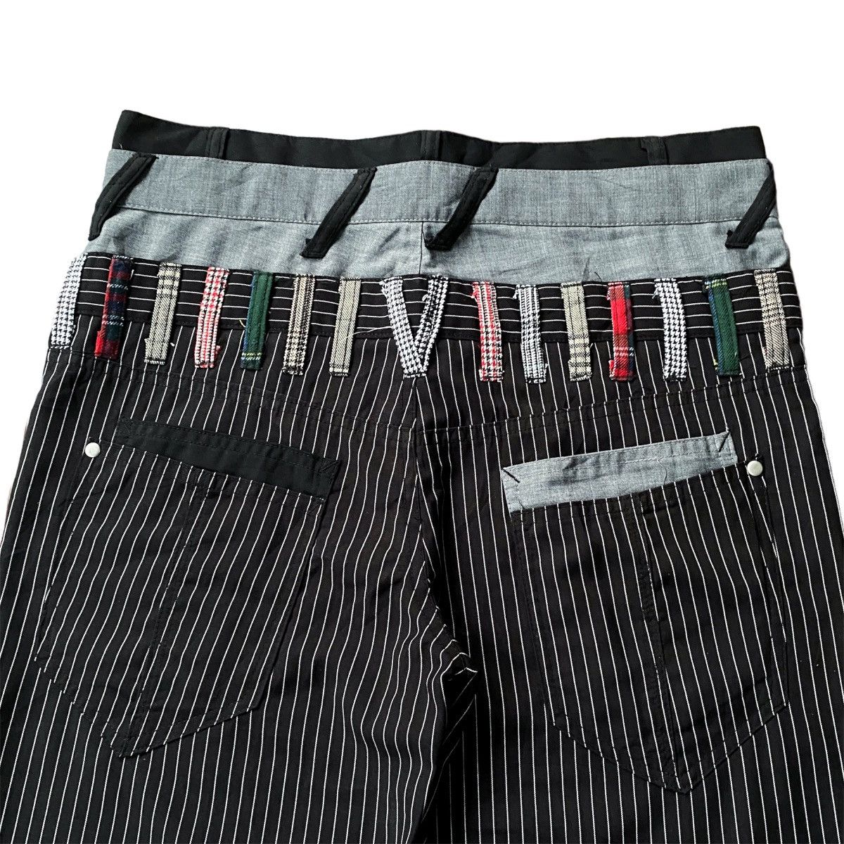Hysteric Glamour × PPFM × Vintage Vintage Suggestion Double Waist Stripe Punk Trousers Pants Size US 31 - 7 Thumbnail