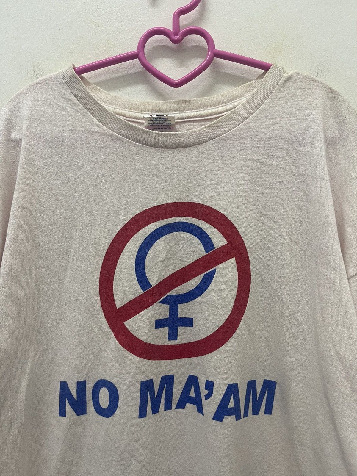 Vintage Rare Vintage NO MA’AM Spell Out Big Logo Thrashed Size US XL / EU 56 / 4 - 2 Thumbnail