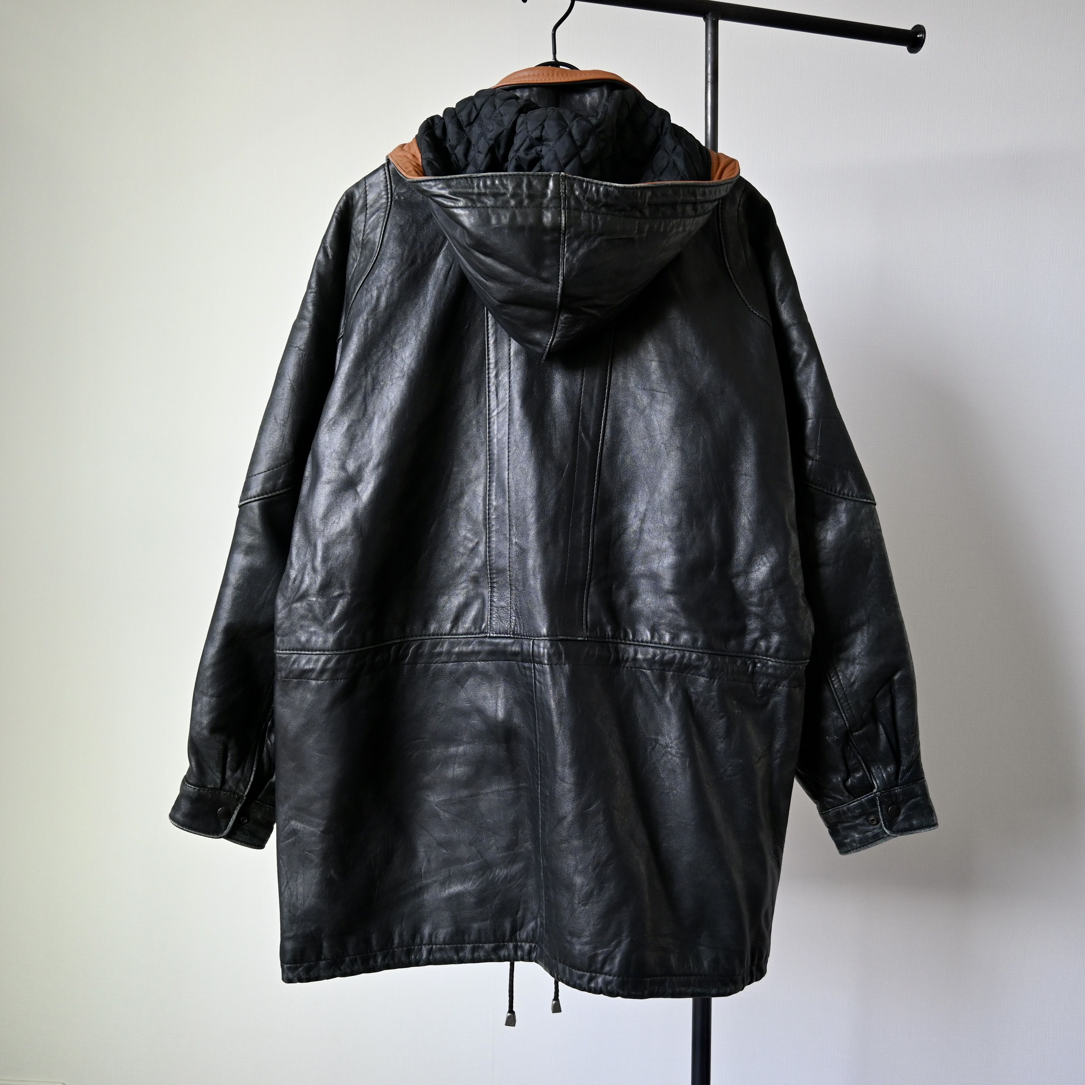 Vintage VTG 1990s VENETTI lamb leather parka, made in Australia Size US L / EU 52-54 / 3 - 4 Thumbnail
