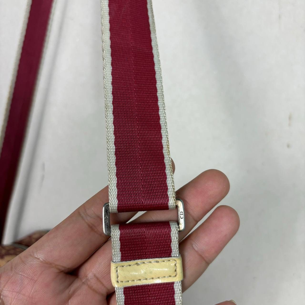 Dior Dior Vintage Trotter Messenger Bag No 2 Burgundy Galliano Size ONE SIZE - 12 Thumbnail
