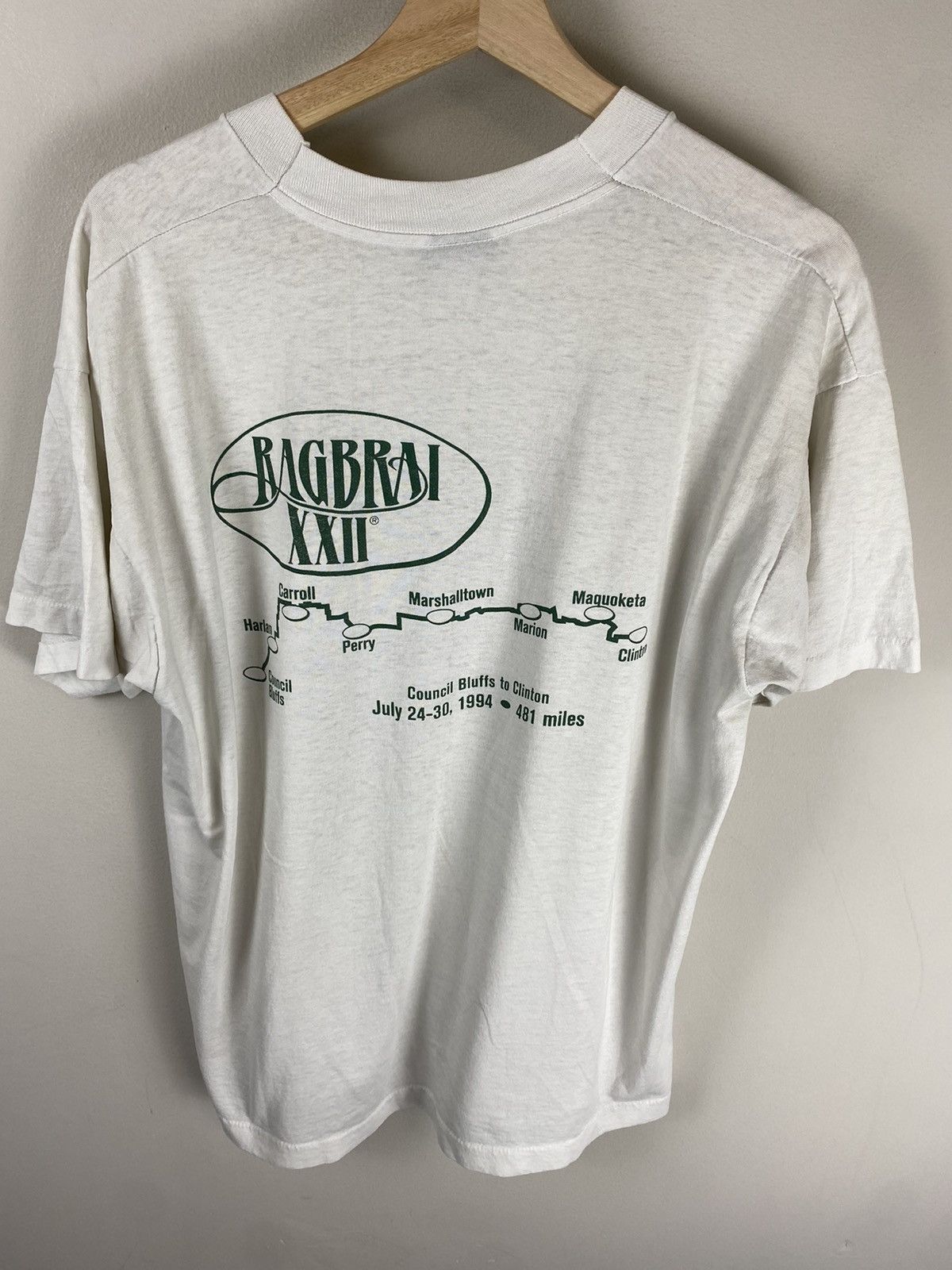 Vintage Vintage Ragbrai Bike Race Tee Size US XL / EU 56 / 4 - 1 Thumbnail