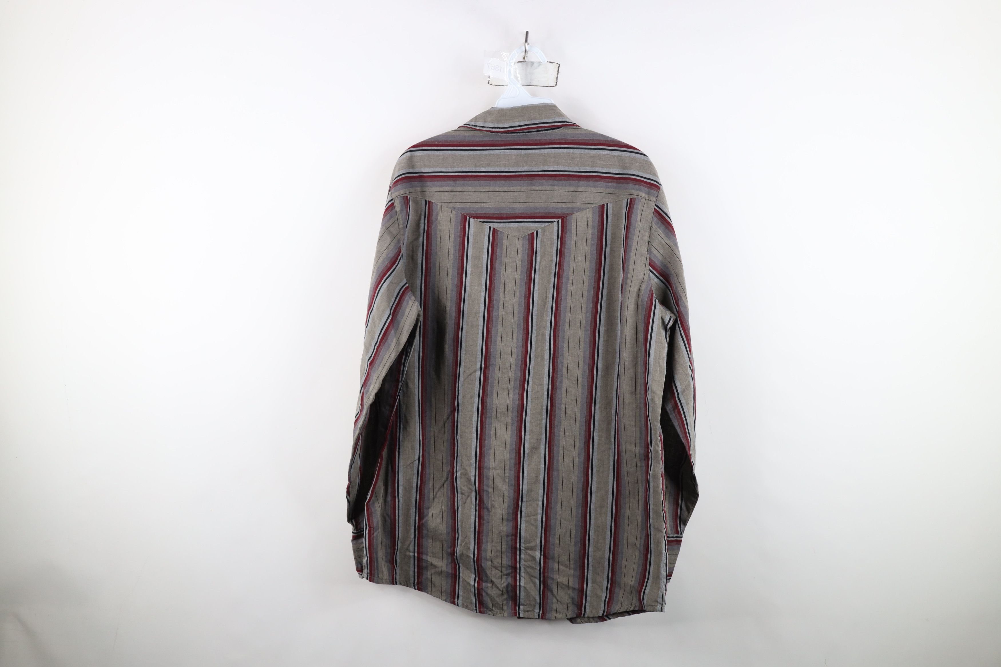 Vintage Vintage 90s Streetwear Western Striped Snap Button Shirt Size US M / EU 48-50 / 2 - 10 Thumbnail