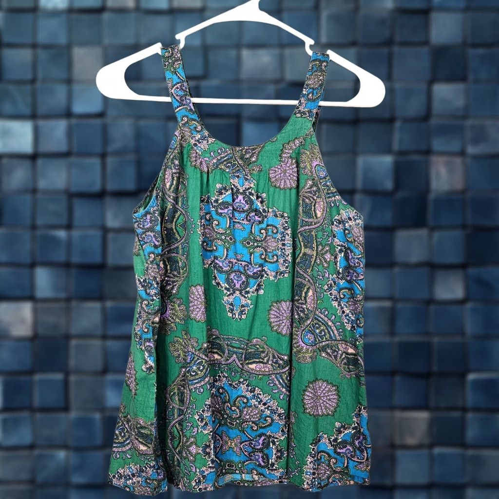 Vintage Nieves Lavi Top Womens S NEW YORK Women Floral Printed Sleeveless Size Size S / US 4 / IT 40 - 1 Thumbnail