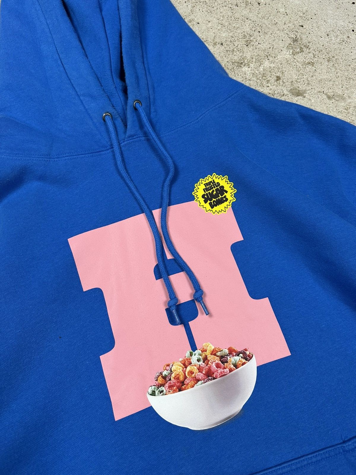 Huf HUF Cereal Killer Blue Hoodie Sweatshirt Big Logo Size US XXL / EU 58 / 5 - 8 Thumbnail