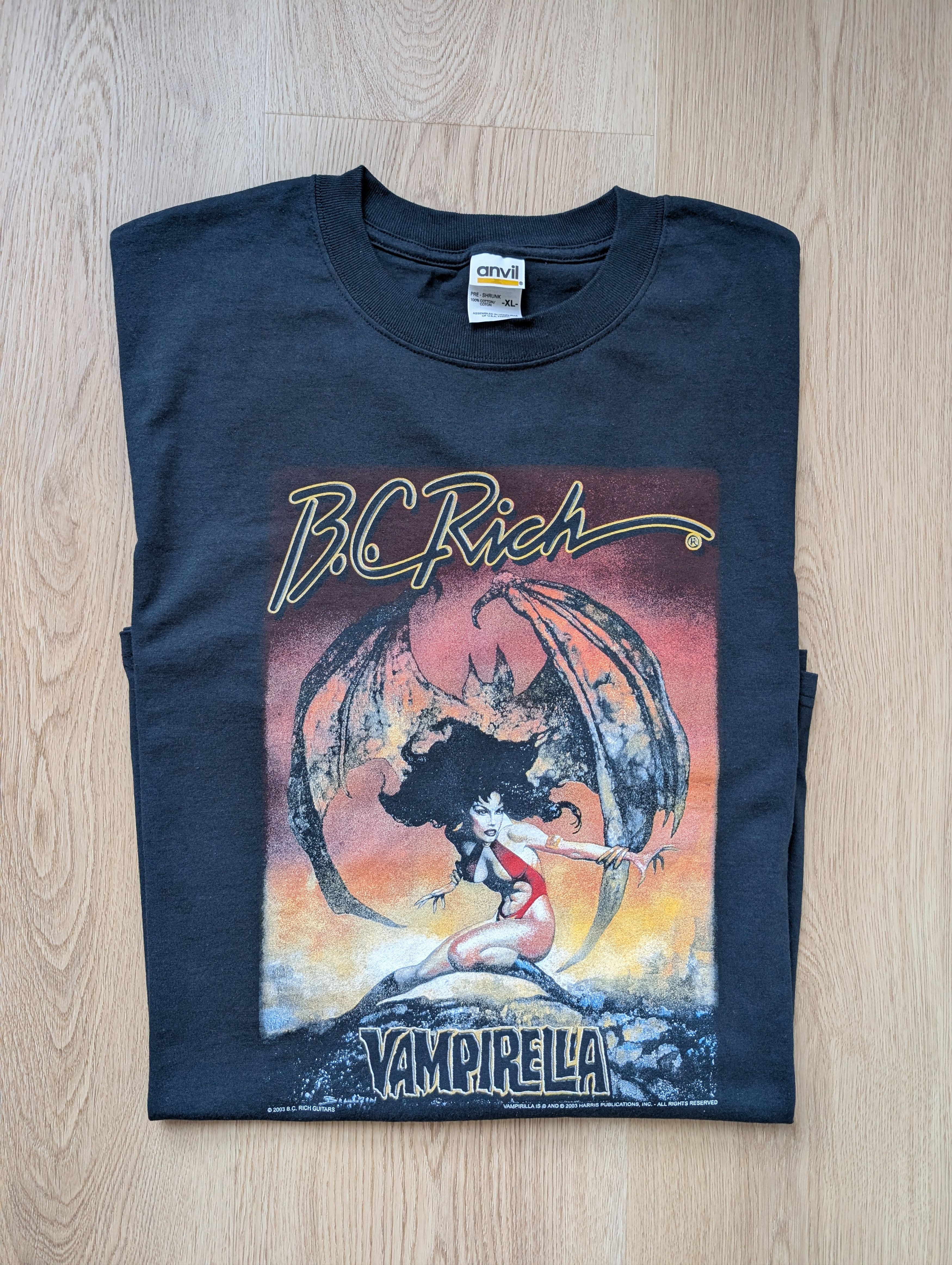 Vintage Rare Vtg B.C RICH Vampirella 2003 Comic Harris Publications Size US XL / EU 56 / 4 - 10 Thumbnail