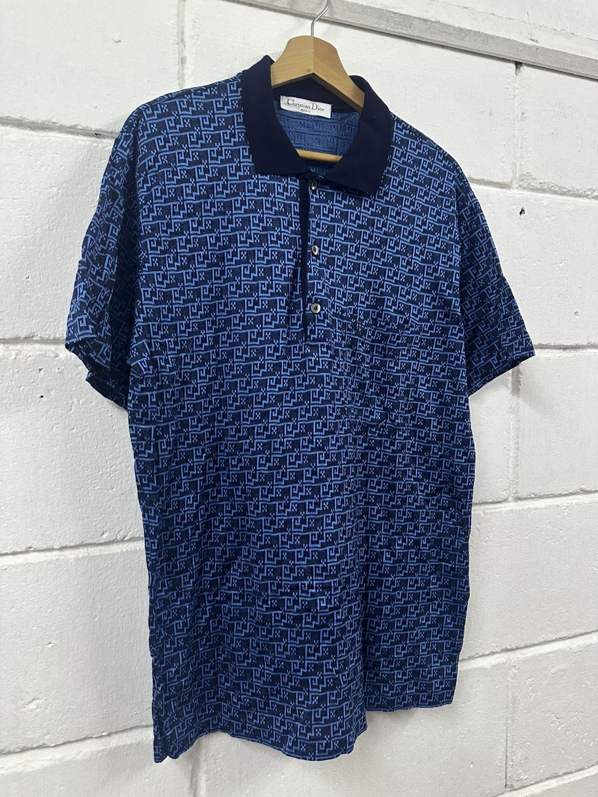 Dior Vintage Christian Dior Paris Monogram Polos Tee Size US M / EU 48-50 / 2 - 10 Thumbnail