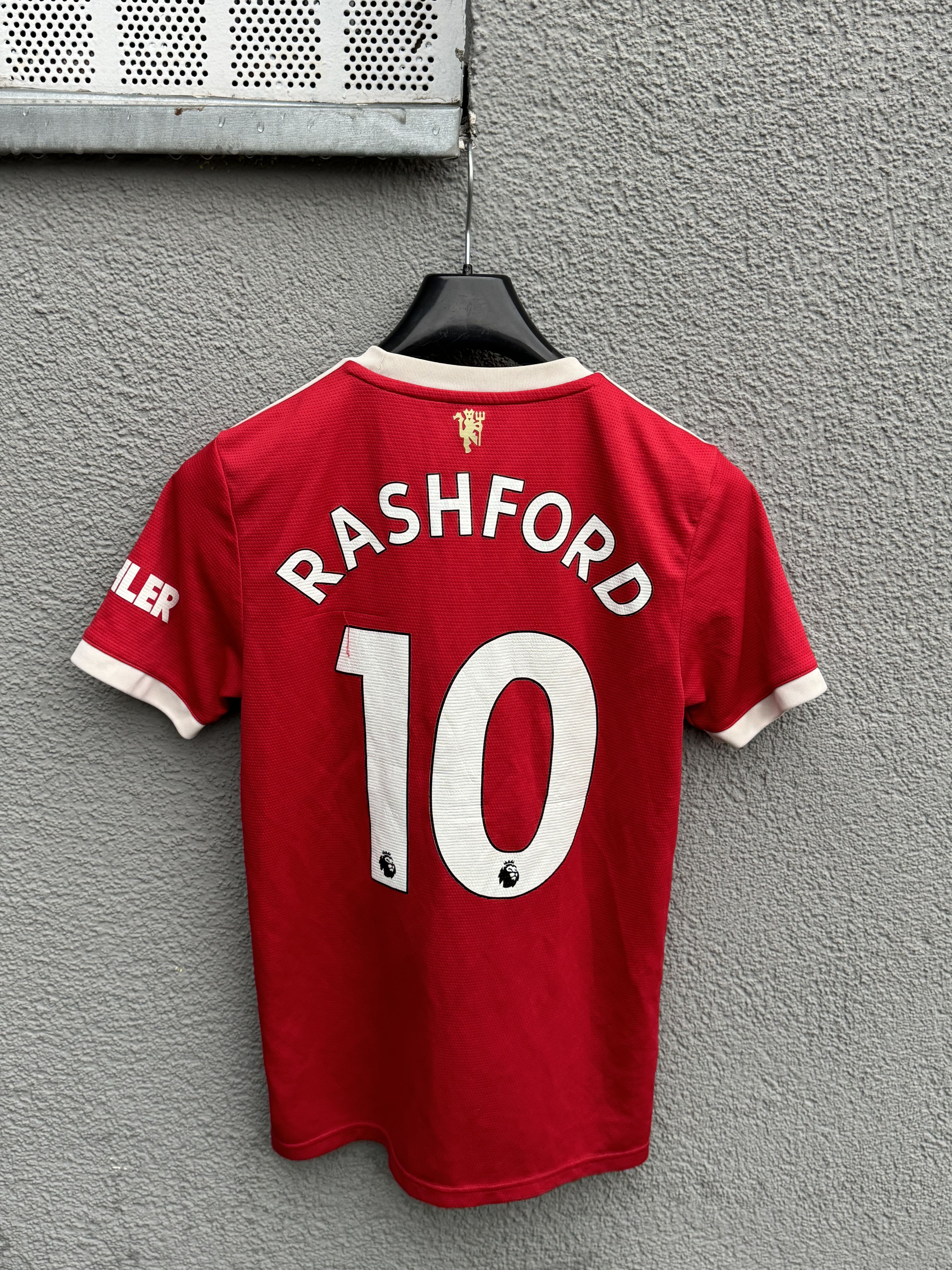 Adidas MANCHESTER UNITED 2021/22 HOME JERSEY ADIDAS #10 Rashford Size US S / EU 44-46 / 1 - 2 Thumbnail