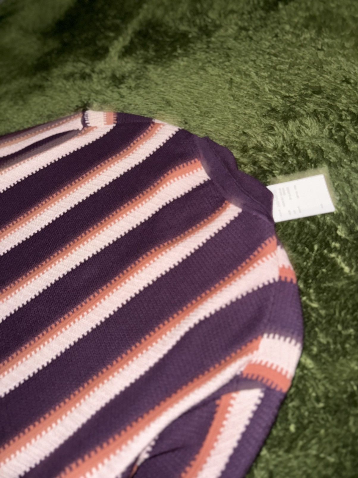 Sasquatchfabrix [XL] Sasquatchfabrix. 24SS Striped Cardigan – Bordeaux Size US XL / EU 56 / 4 - 8 Thumbnail