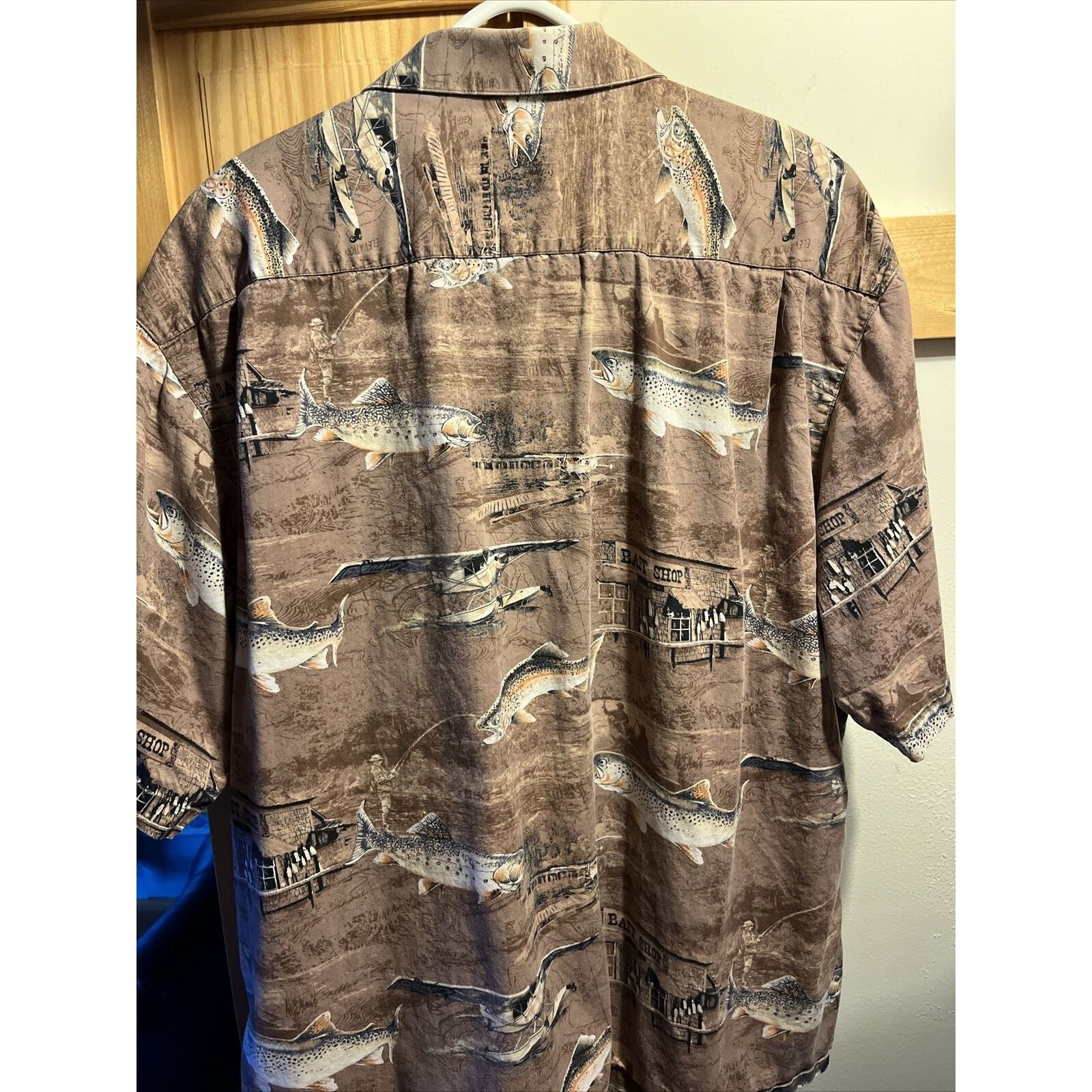 North River Outfitters North River Outfitters Shirt Men XL Brown Bait Shop Fish EUC Size US XL / EU 56 / 4 - 8 Thumbnail