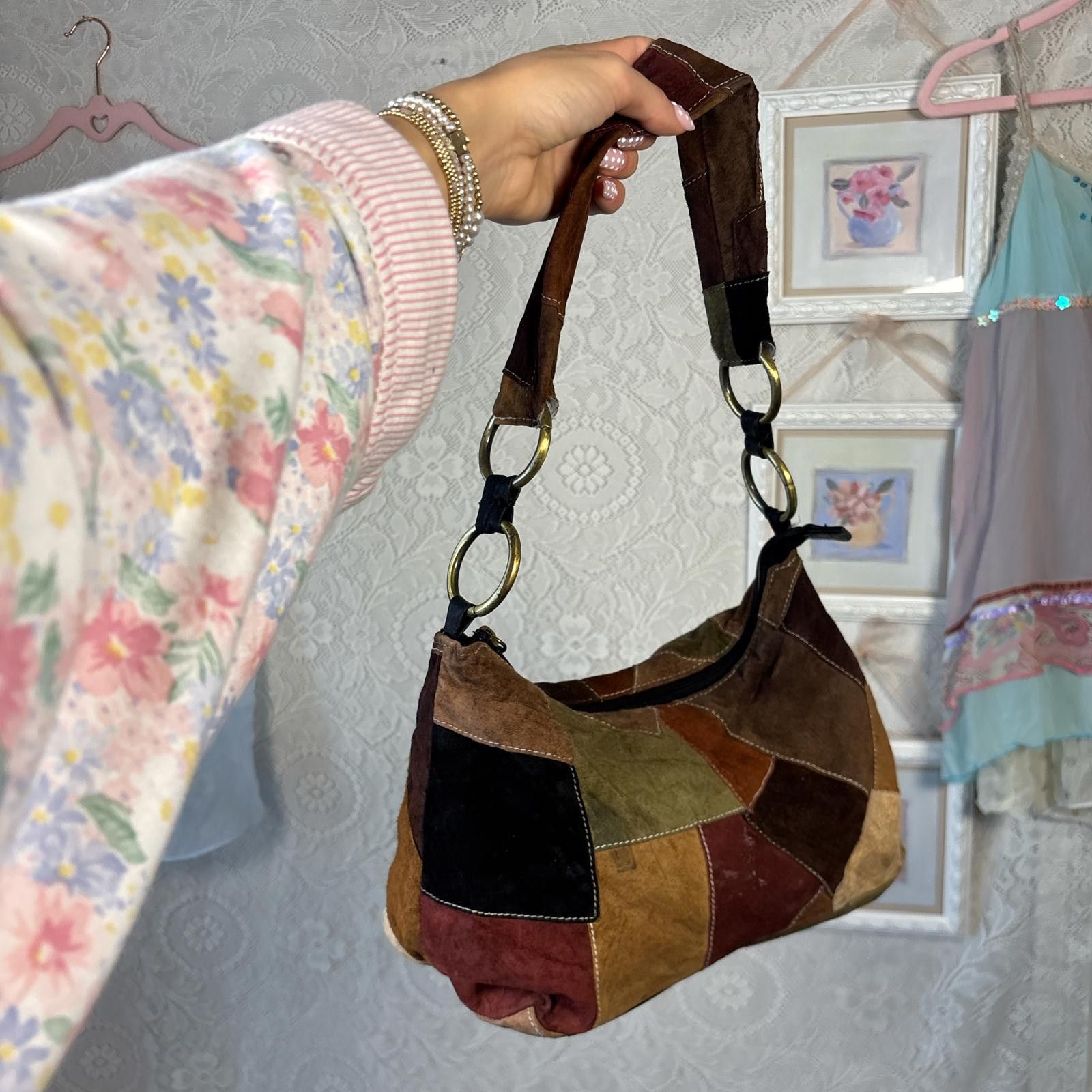 Other vintage suede leather patchwork purse Size ONE SIZE - 6 Thumbnail