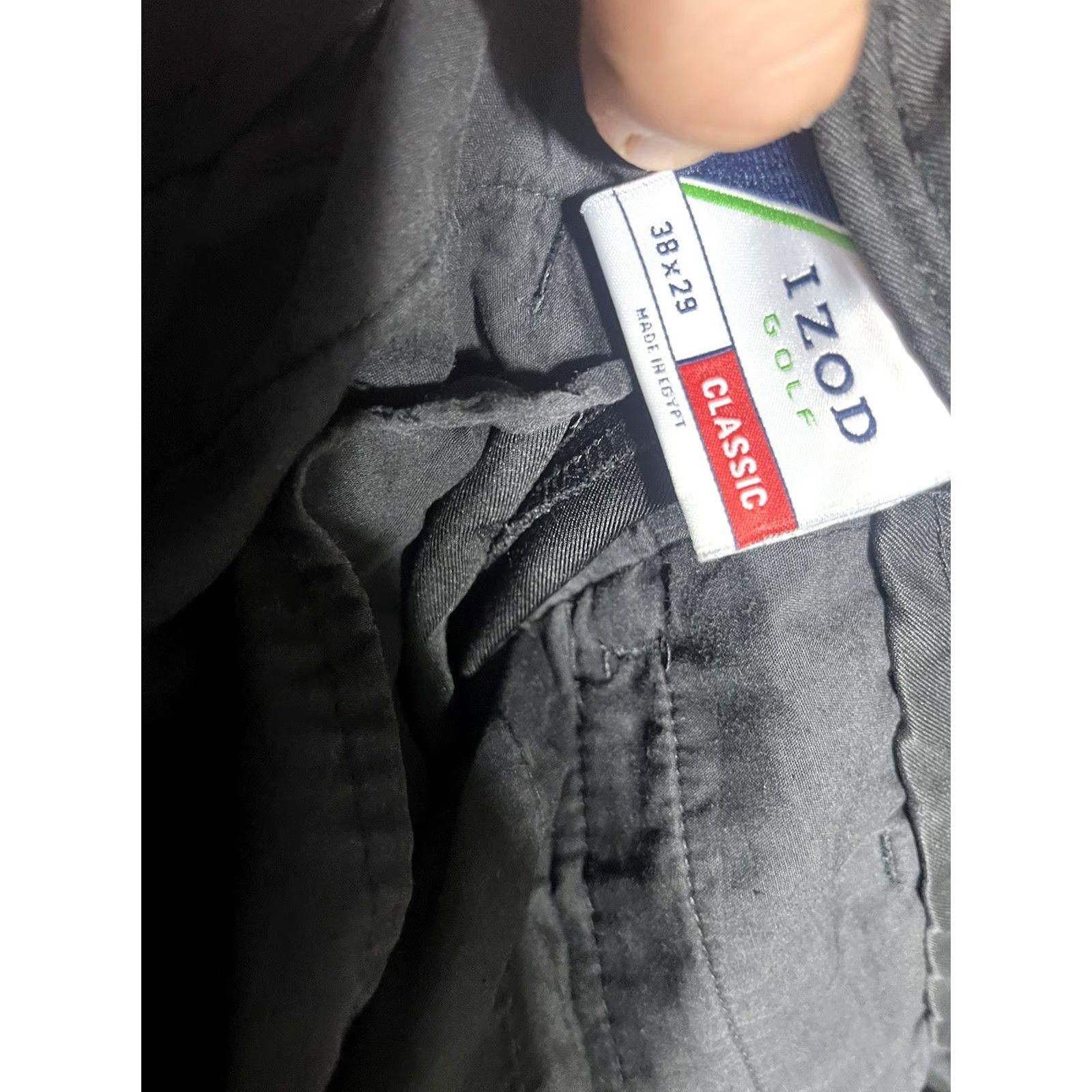 Izod IZOD Golf Pants Men Black 38x29 Flat Front Khakis Polyester Regular Size 38 Inseam 29 Mens Dress Casual W Mens Size US 38 / EU 54 - 5 Thumbnail