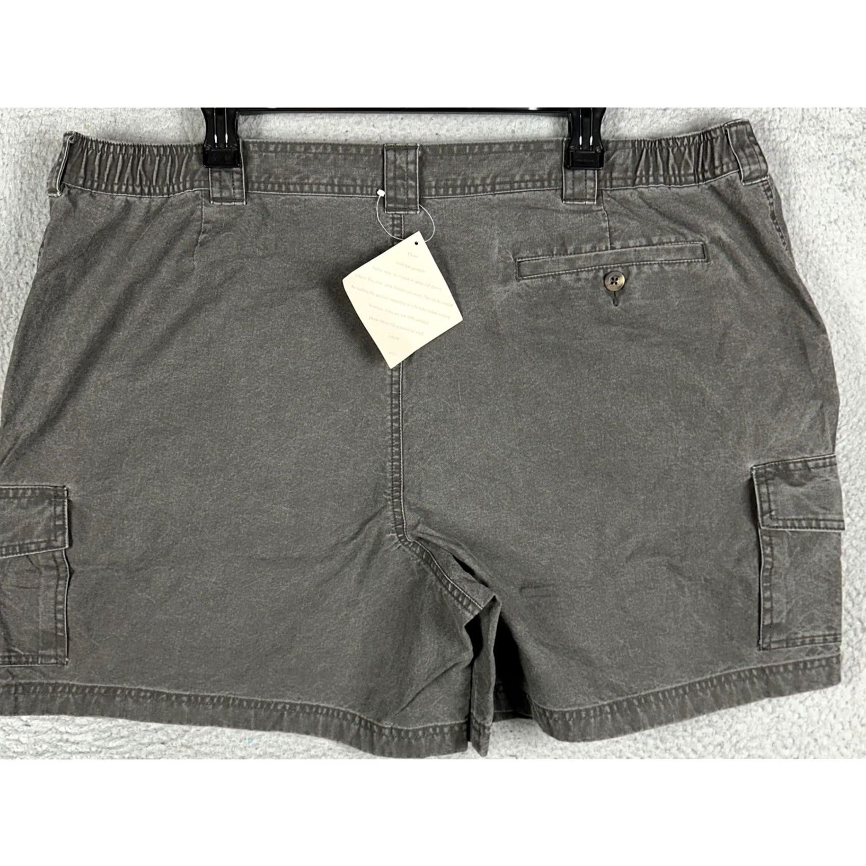 Vintage VINTAGE LL. Bean Cargo Shorts Men 44 Gray Tropic Weight Elastic Waist Pockets Cargo Pocket Adjustable Waistband Summer Outdoor Casual Workwear Size US 44 / EU 60 - 2 Thumbnail