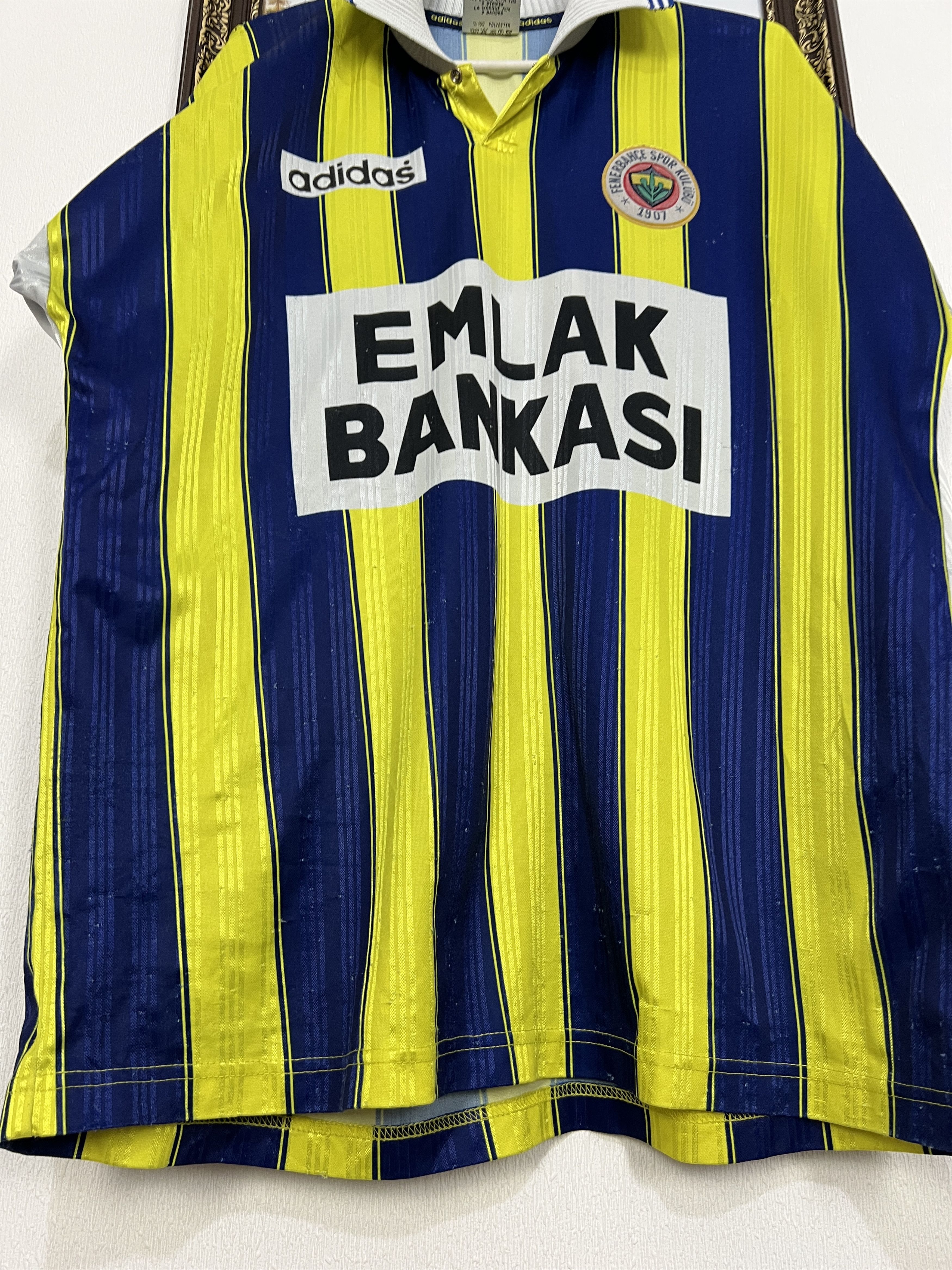 Adidas Fenerbahce football shirt Soccer Match Long Sleeve Jersey Size US XL / EU 56 / 4 - 6 Thumbnail