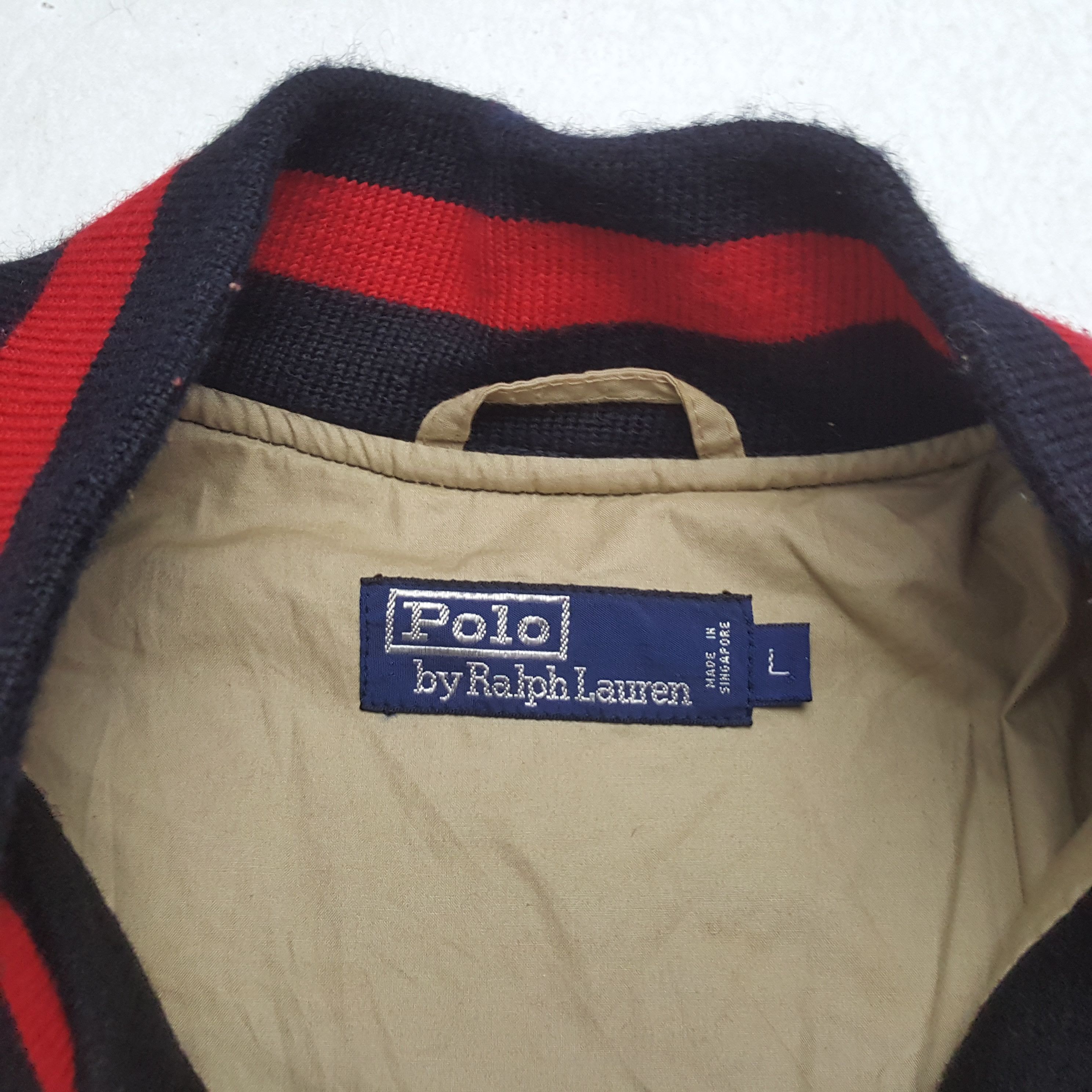 Polo Ralph Lauren × Vintage Vintage POLO by RALPH LAUREN Fashion Brand Varsity Jacket Size US XL / EU 56 / 4 - 8 Thumbnail