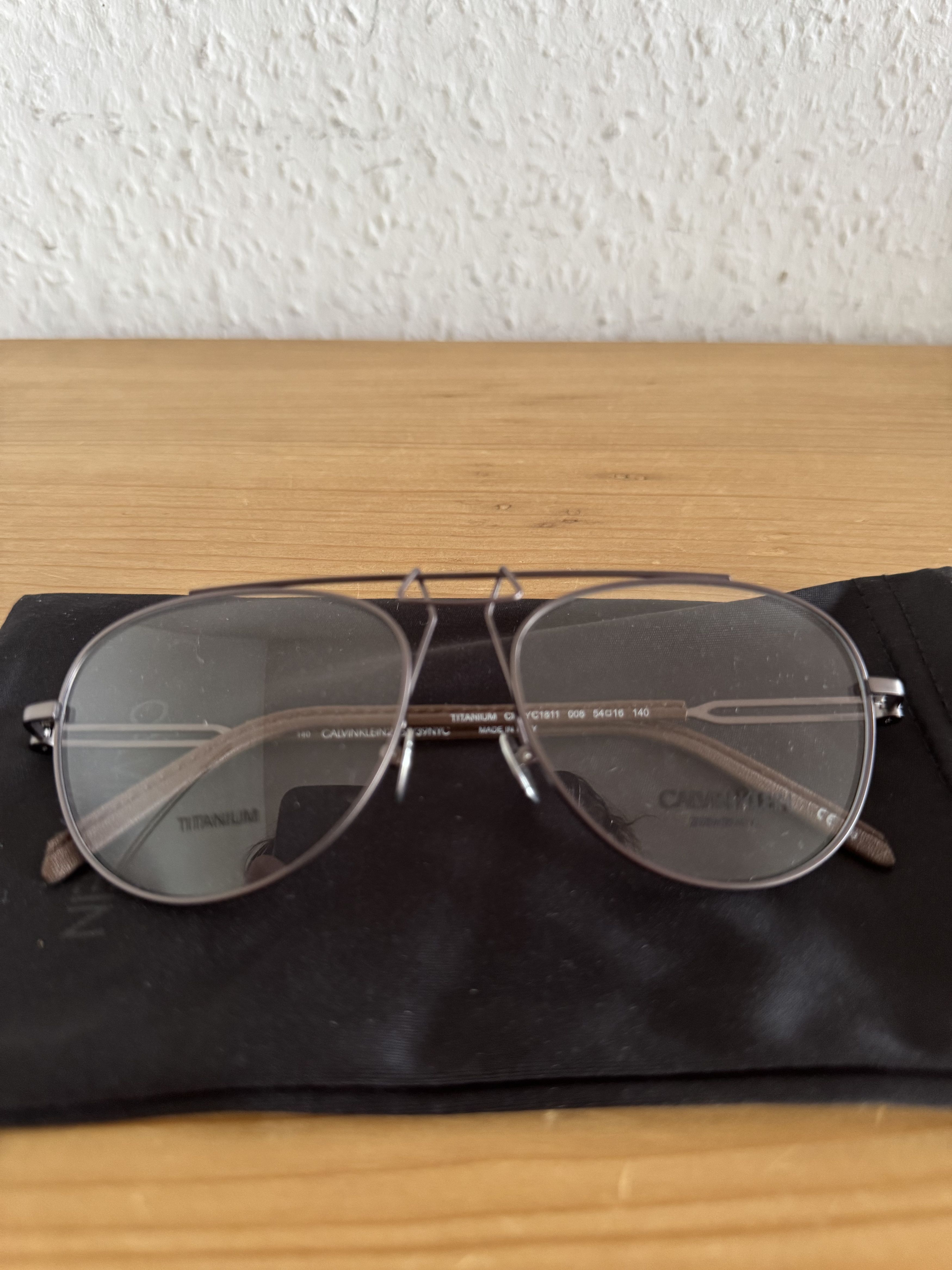 Calvin Klein 205W39NYC CKNYC1811 Geometric Titanium Optical Frame Size ONE SIZE - 14 Thumbnail