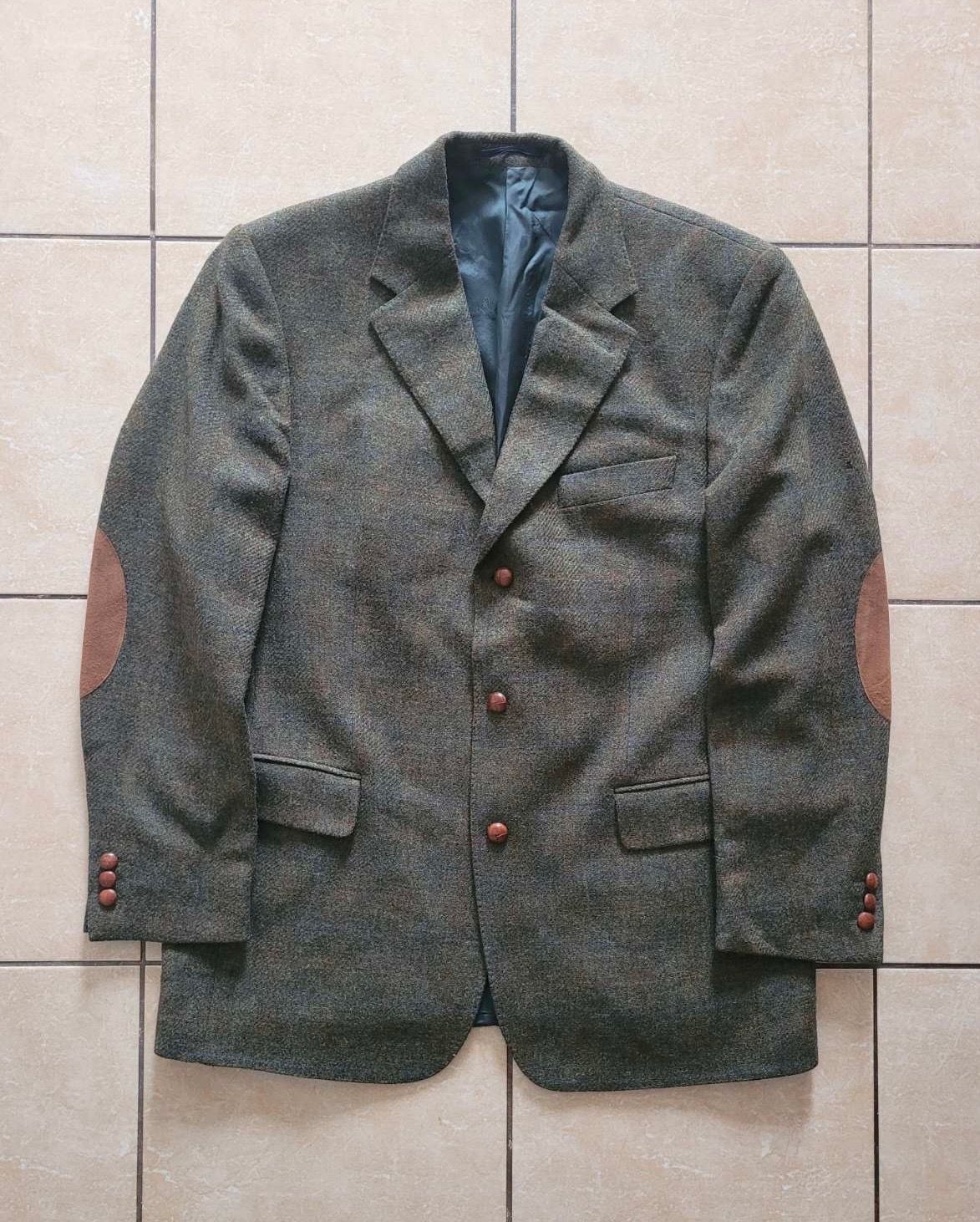 Pre-owned Burberry X Vintage Burberry Wool Blazer In Multicolor