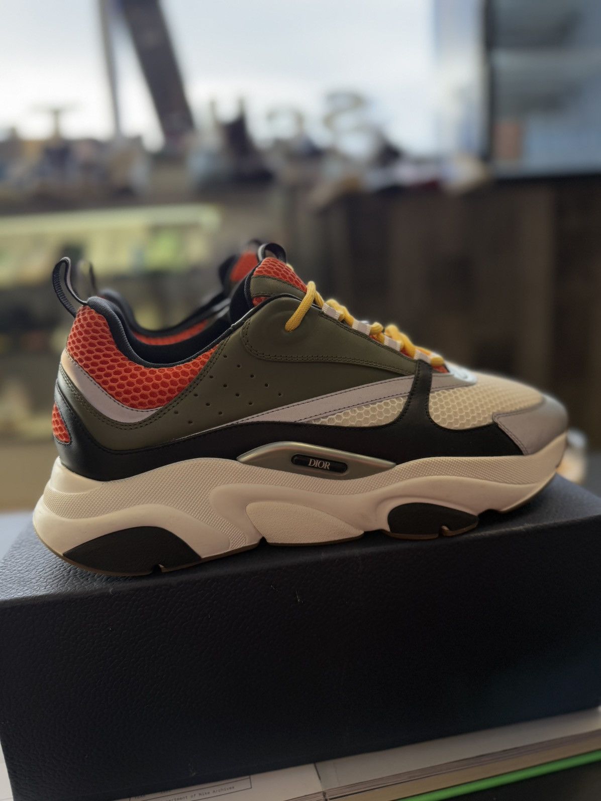 Dior Dior B22 & Peter Doig Green Orange Sneakers 13US/46EU Size US 13 / EU 46 - 2 Thumbnail
