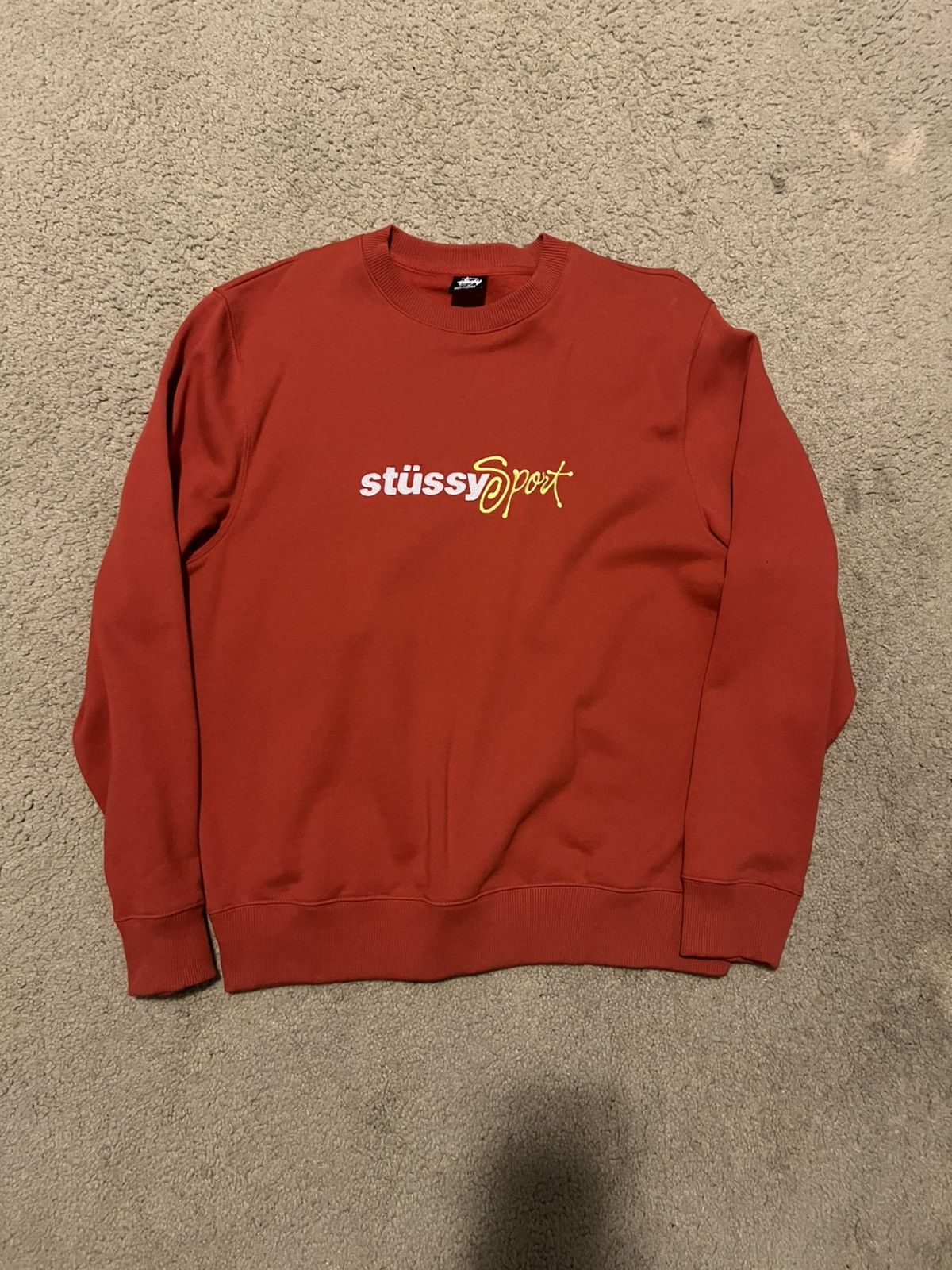 Stussy Stussy Sport Crewneck Red Size US M / EU 48-50 / 2 - 1 Thumbnail