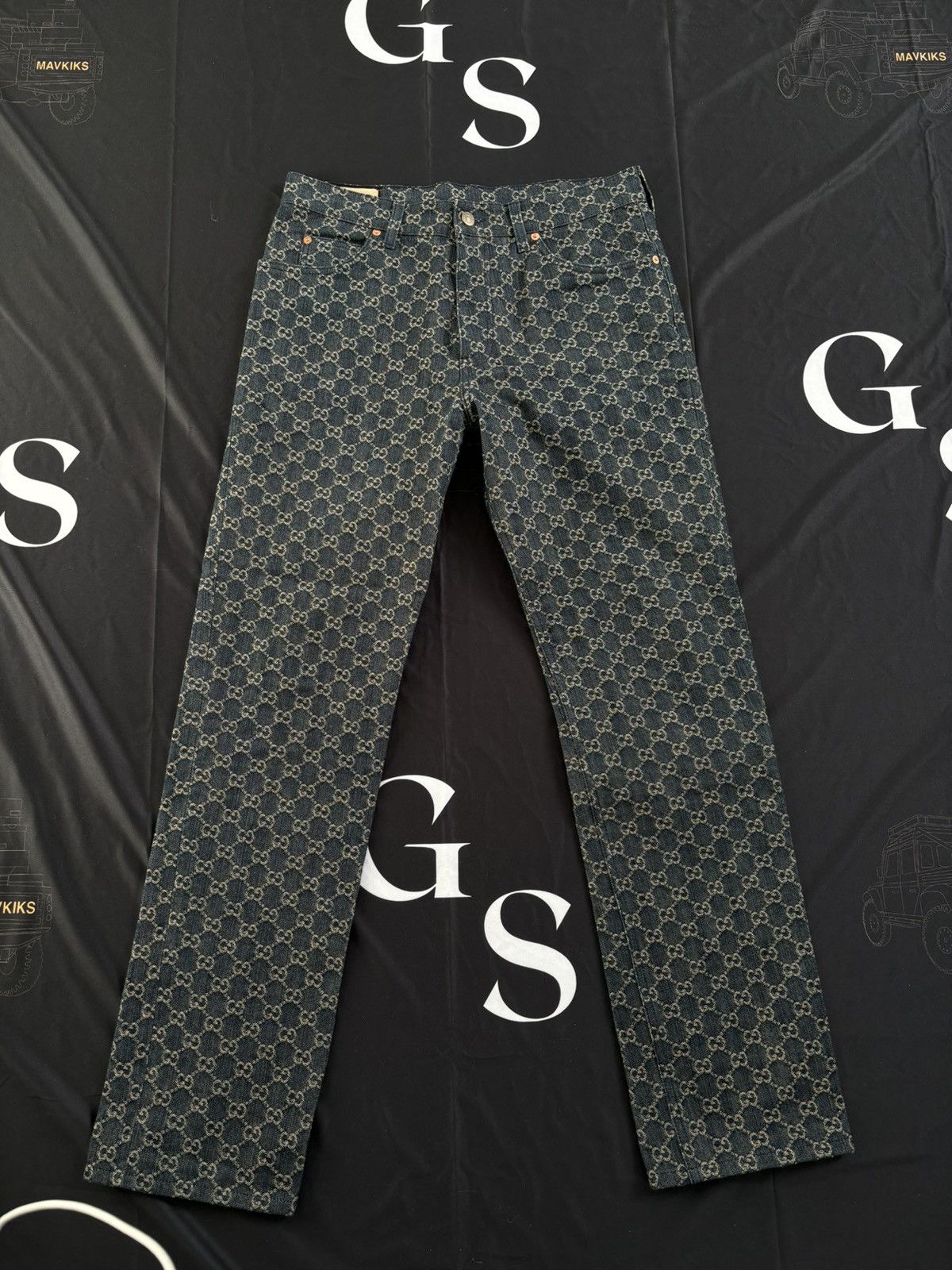 Gucci Gucci GG Jacquared Denim Jeans Size US 34 / EU 50 - 1 Thumbnail