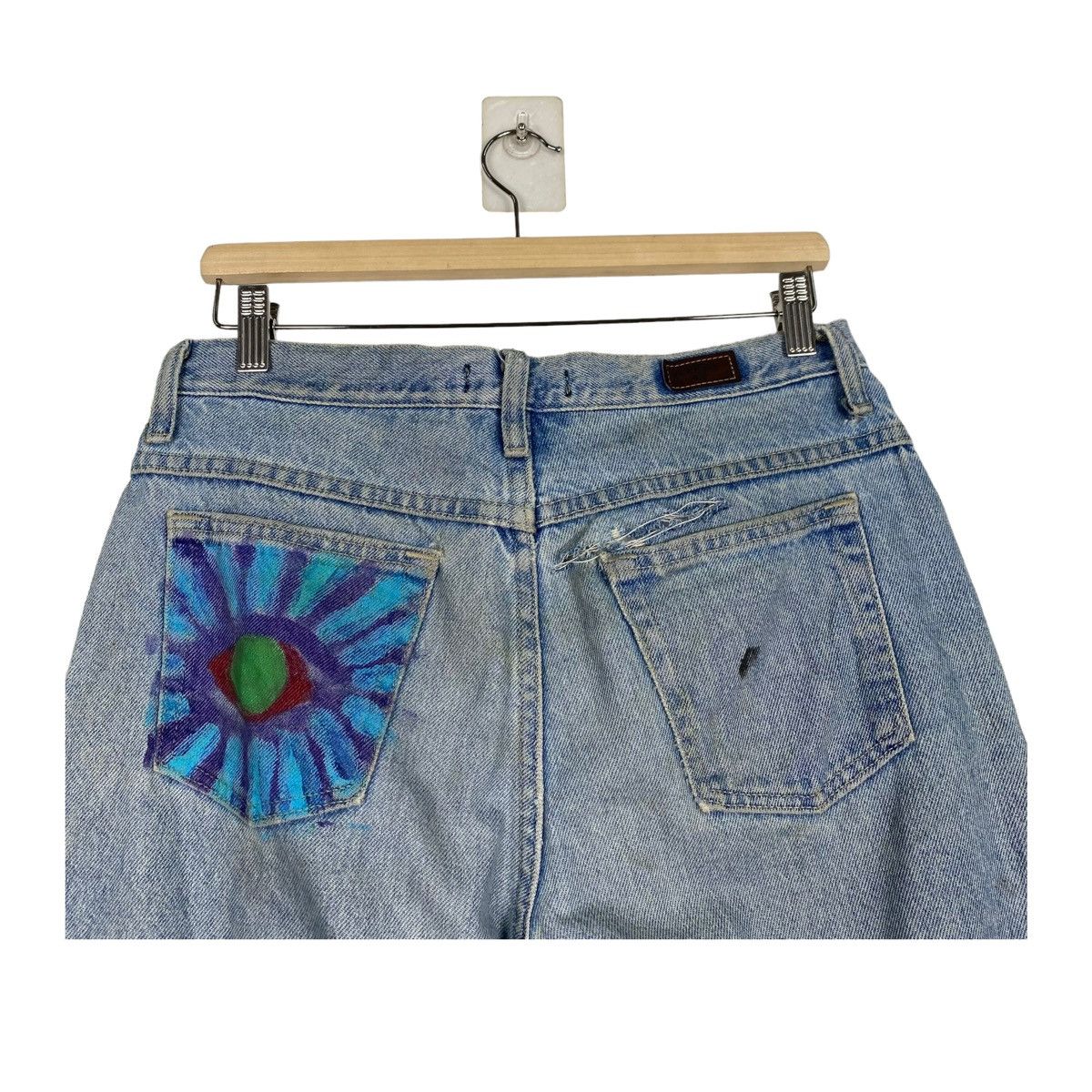 Japanese Brand × Lee 💥LEE RELAXED PAINTER CUSTOM DENIM JEAN Size US 29 - 10 Thumbnail