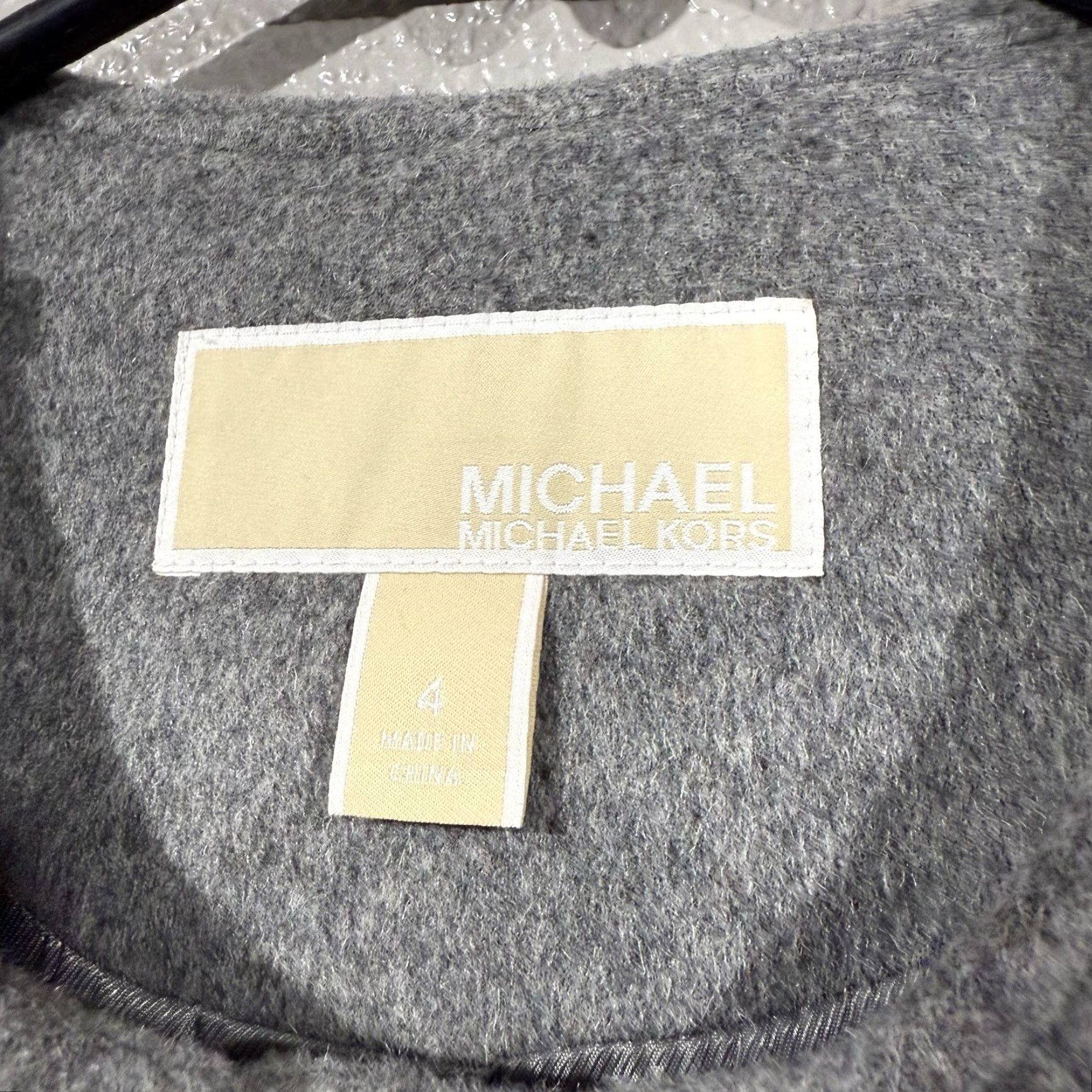 Michael Kors Michael Kors Women’s Poncho Jacket Gray Wool Blend Women's 4 XS? Size S / US 4 / IT 40 - 4 Thumbnail