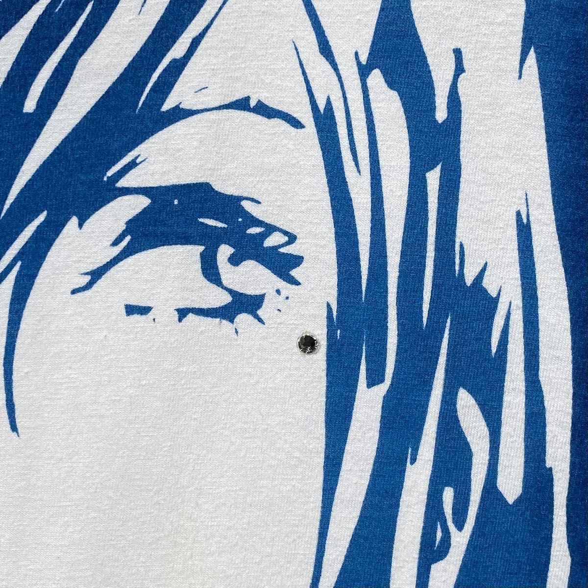 Hysteric Glamour 2000’s Ncyhait Punk Girl Two Tone Diamond Blue Print Shirt Size US M / EU 48-50 / 2 - 8 Thumbnail