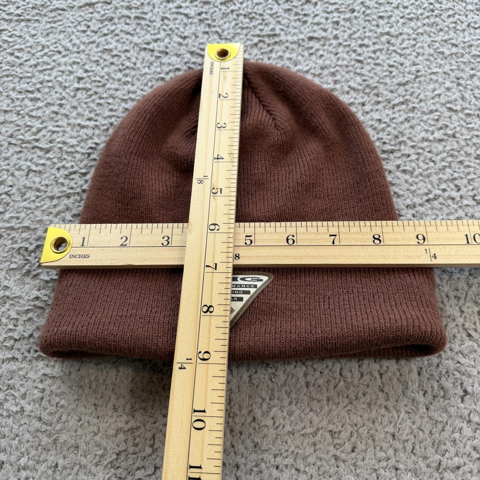Columbia Columbia PFG Beanie Hat OS Performance Wildlife Brown Knit Size ONE SIZE - 4 Thumbnail
