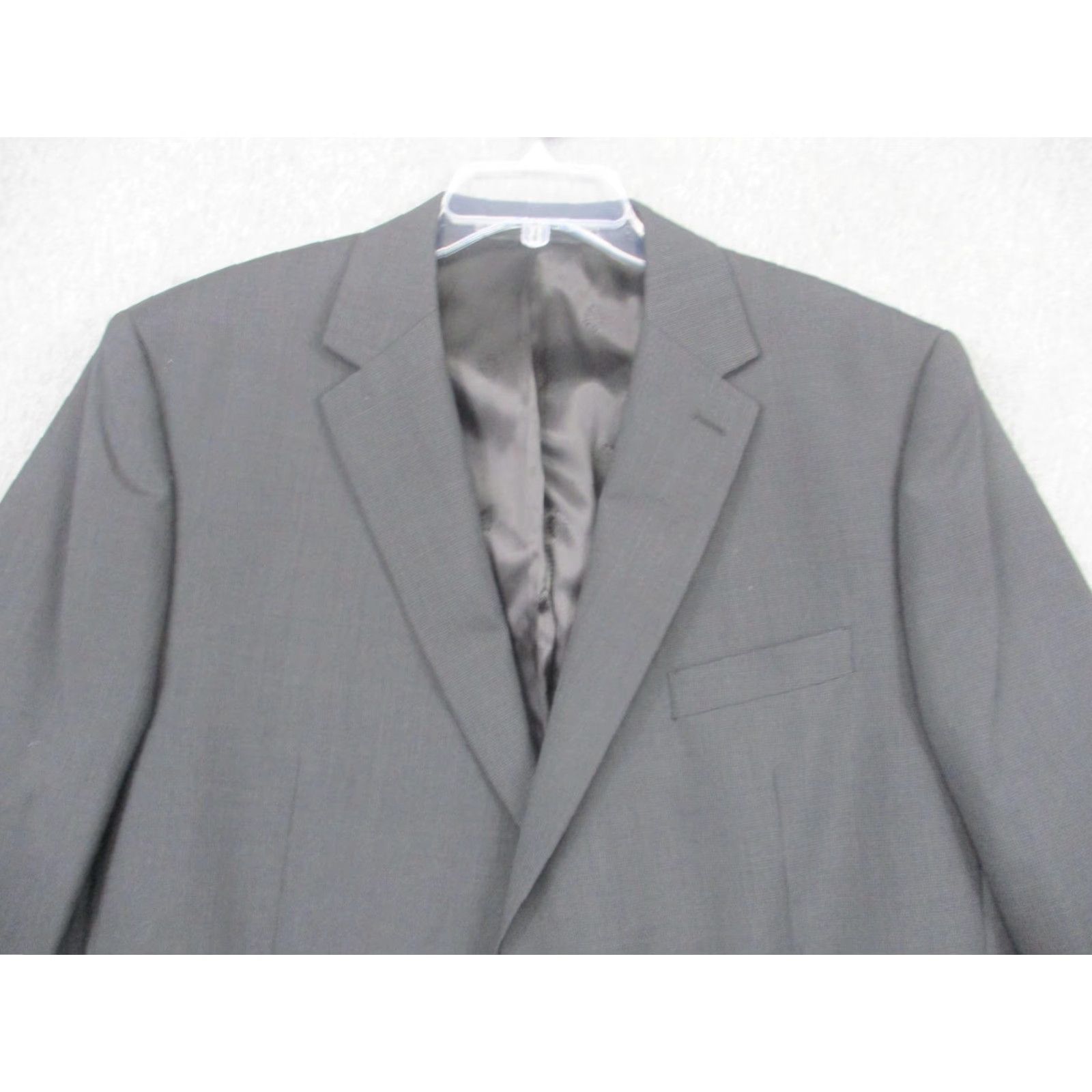 Ralph Lauren Lauren Ralph Lauren Suit Jacket Mens 46R Gray Check Two Button Notch Lapel Size 46R - 2 Thumbnail