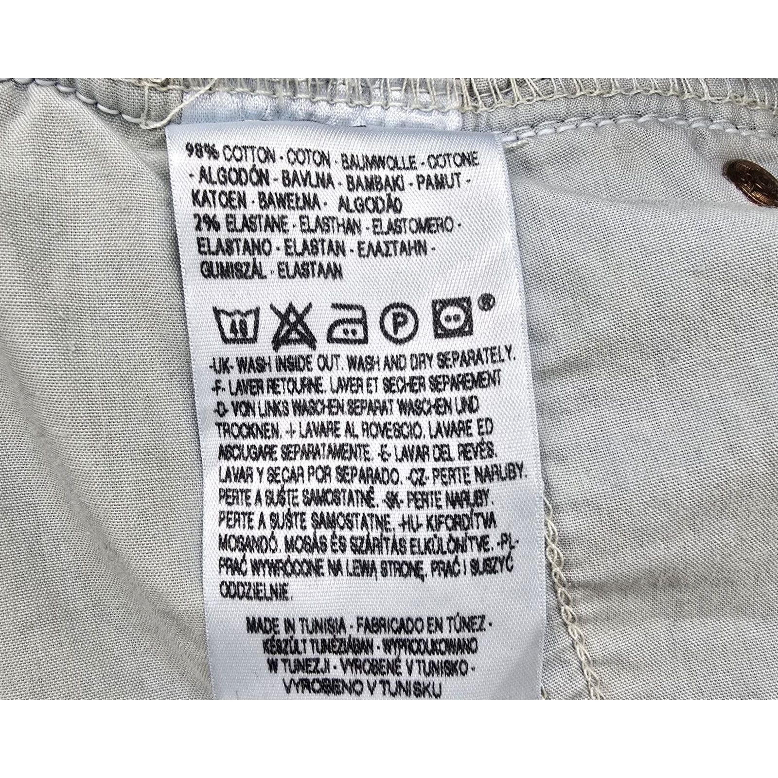 Levi's Levi's Men's Blue Straight Jeans Mid Rise Button Patch Logo 5-Pocket Regular Waist 32 Inseam 26 Denim Cotton Elastane Jeans Size US 32 / EU 48 - 3 Thumbnail