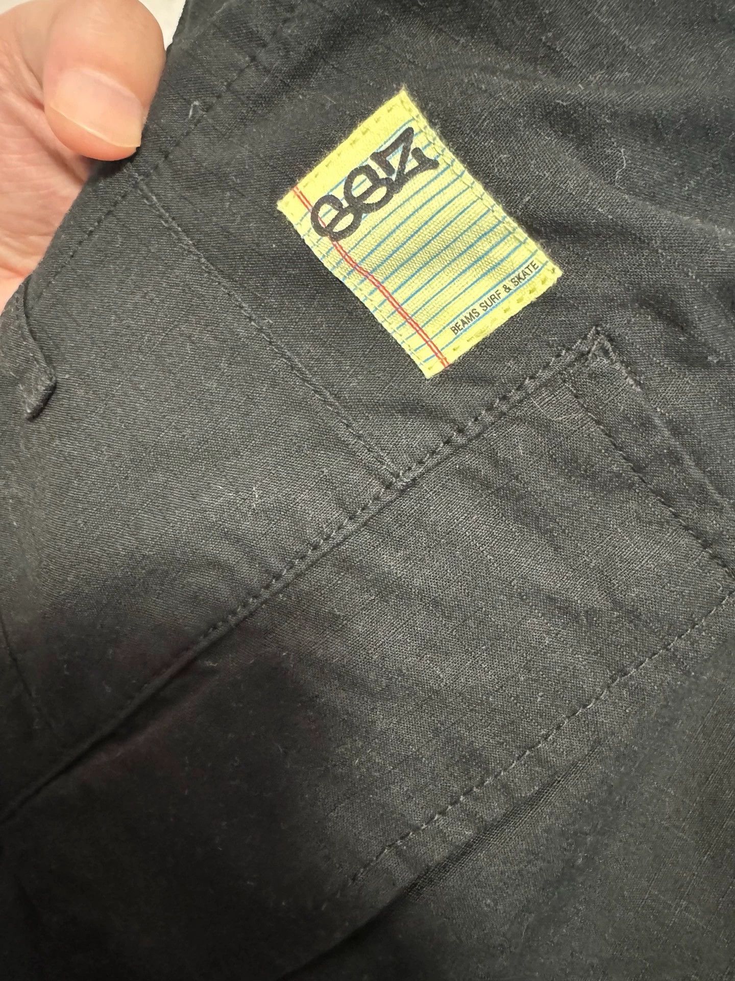 Other SSZ 20AW Black L Washed Relaxed Wide Leg Pants Size US 34 / EU 50 - 6 Thumbnail