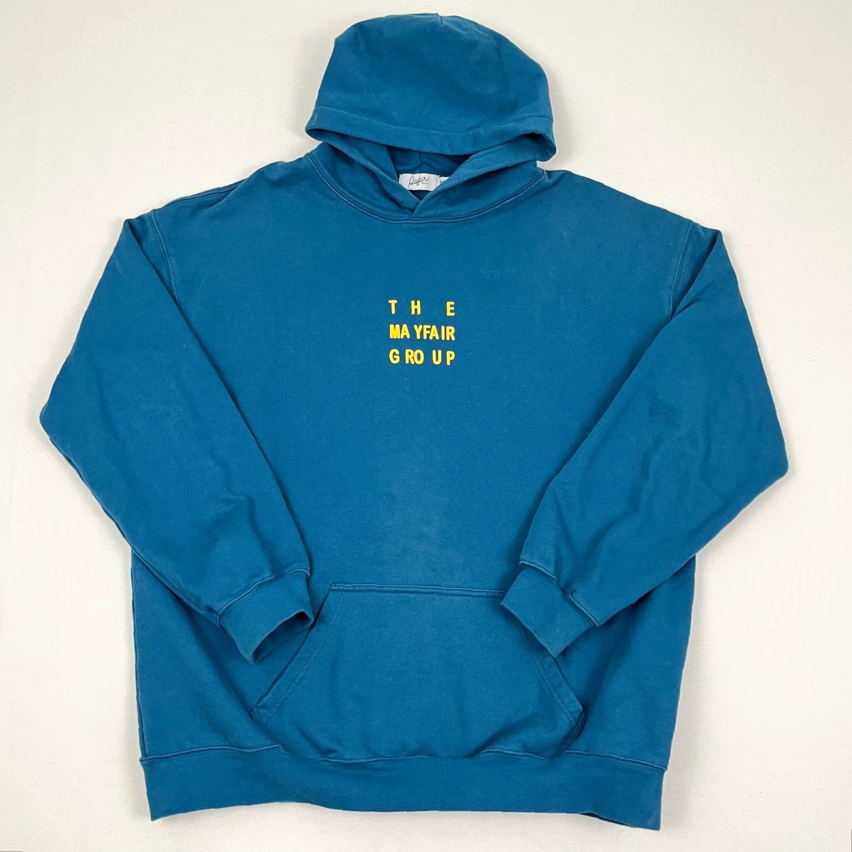 Vintage Hoodie Adult Mens M/L Blue The Mayfair Group Humans Behind The Screen Sweatshirt Size US L / EU 52-54 / 3 - 3 Thumbnail