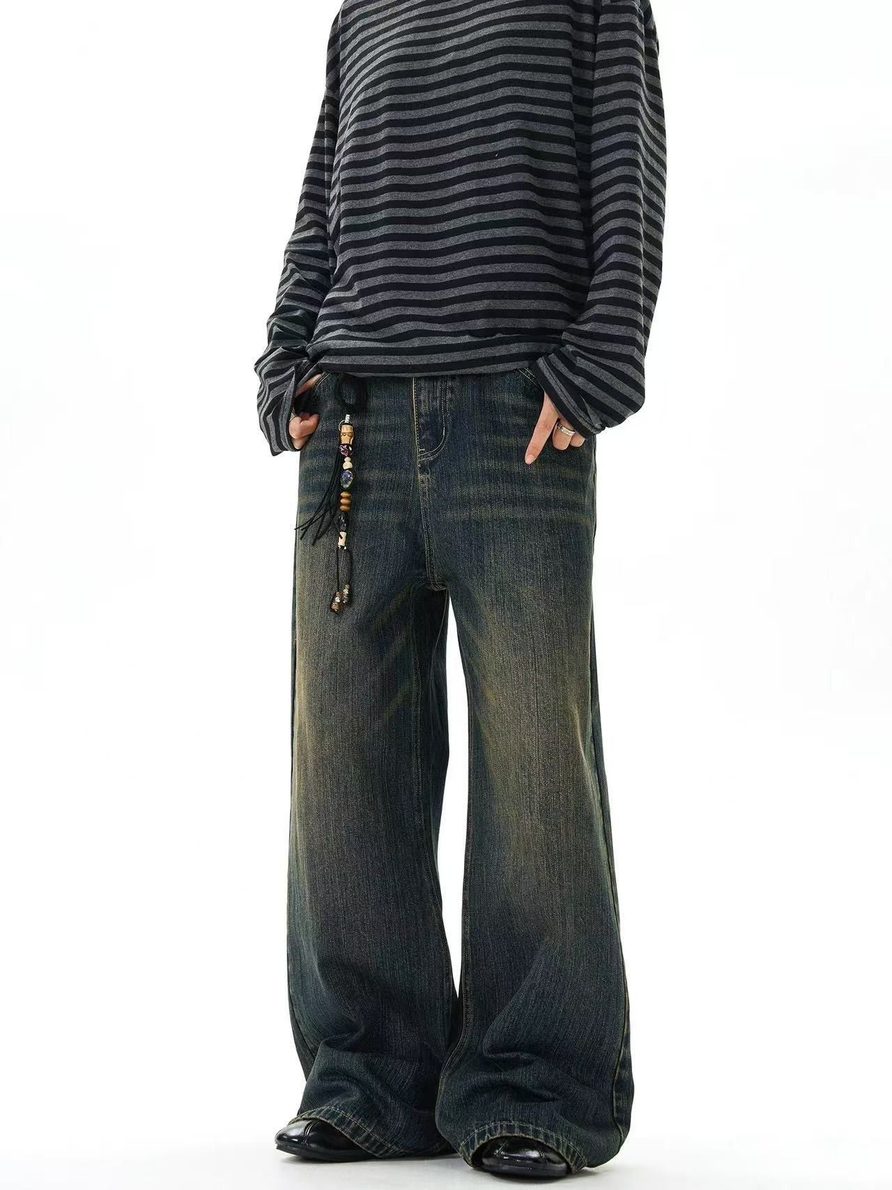 Vintage American retro vintage straight loose wide-leg jeans Size US 32 / EU 48 - 4 Thumbnail