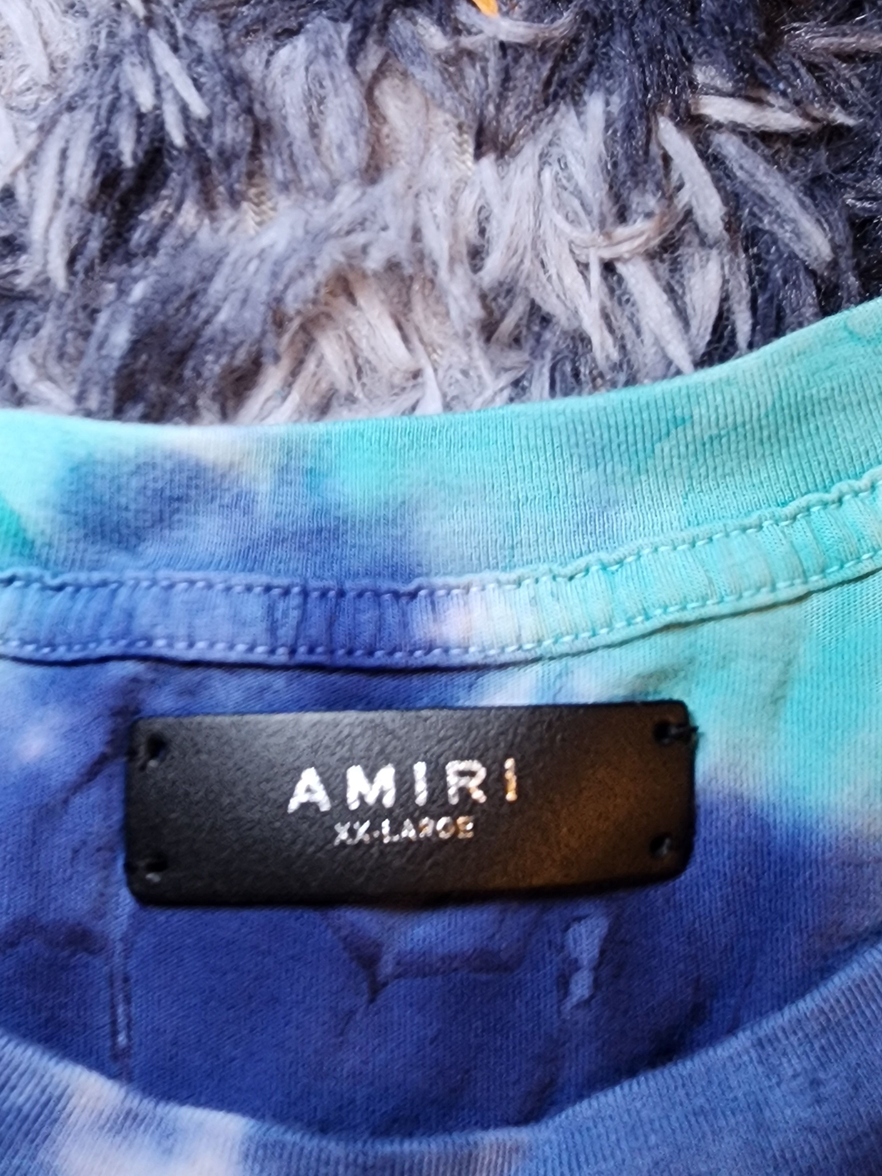 Amiri Amiri Shark Tie Dye Short Sleeve T Shirt Mens XXL Size US XXL / EU 58 / 5 - 5 Thumbnail