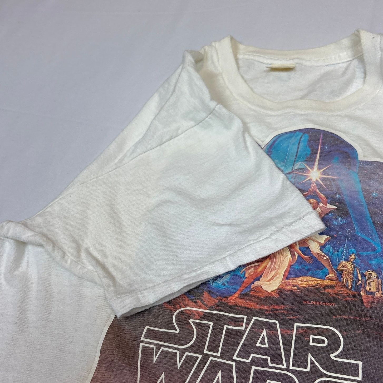 Vintage Vintage 1977 Star Wars IV A New Hope Shirt Iron On Size US M / EU 48-50 / 2 - 9 Thumbnail