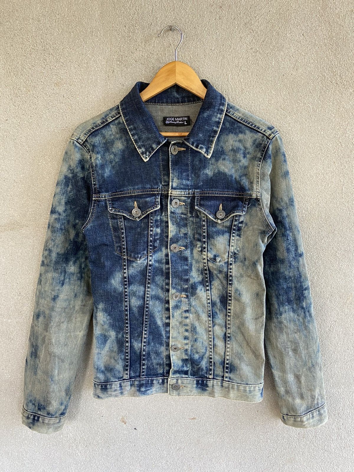 Vintage Vintage Joge Martin asid wash denim jacket Size L / US 10 / IT 46 - 1 Thumbnail
