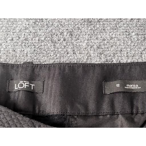 Ann Taylor Ann Taylor Loft Marisa Cropped Pants Women Sz 12 Black Pleat Size 34" / US 12 / IT 48 - 9 Thumbnail