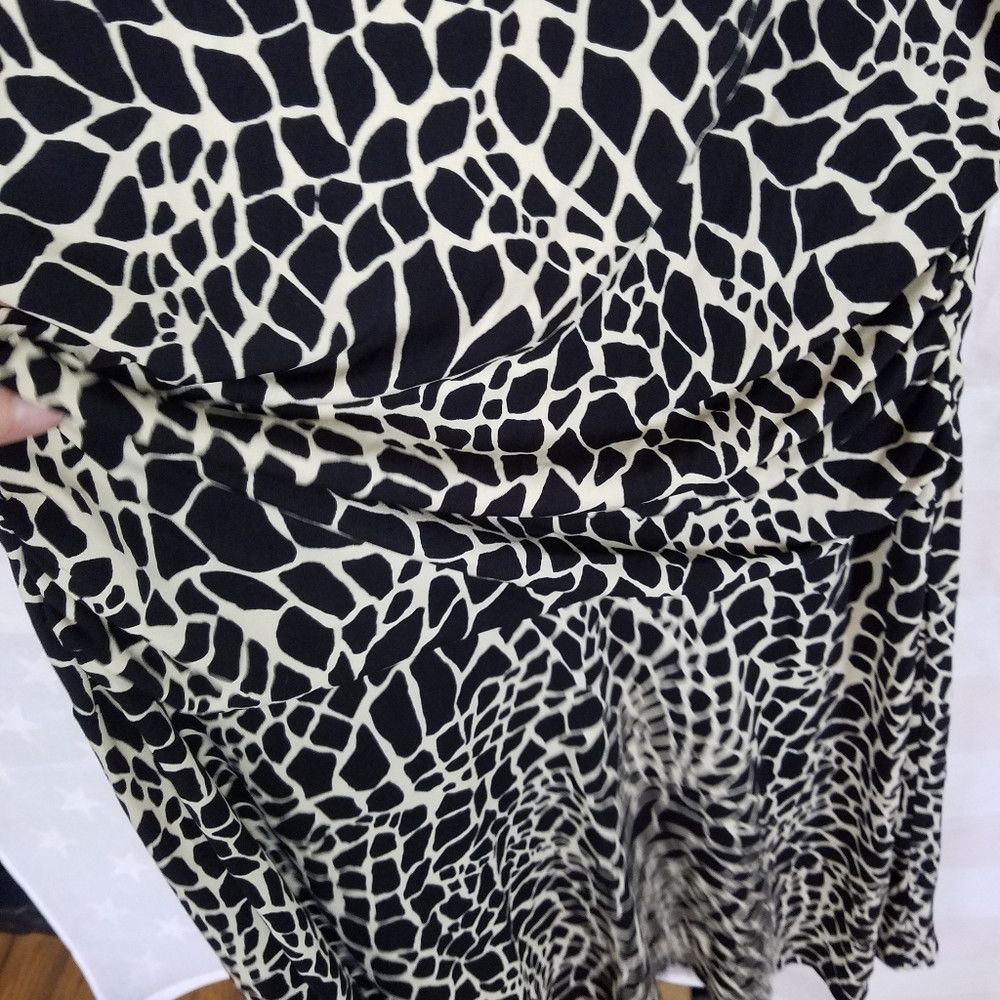 Other Enfocus Studio 16 Black Animal Print 3/4 Sleeve Size XXL / US 16-18 / IT 52-54 - 3 Thumbnail