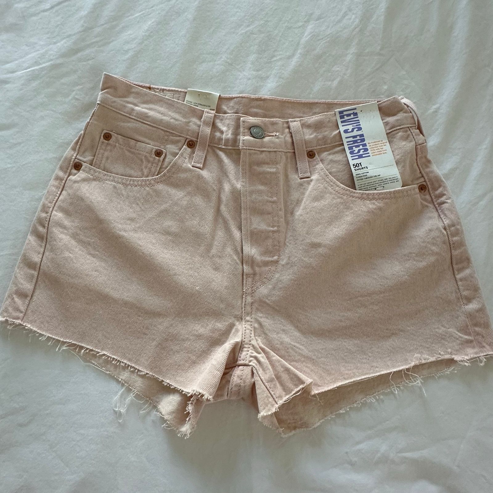 Levi's Levi's 501 High Rise Shorts Women's Size 28 Pink NWT Size 28" / US 6 / IT 42 - 1 Thumbnail
