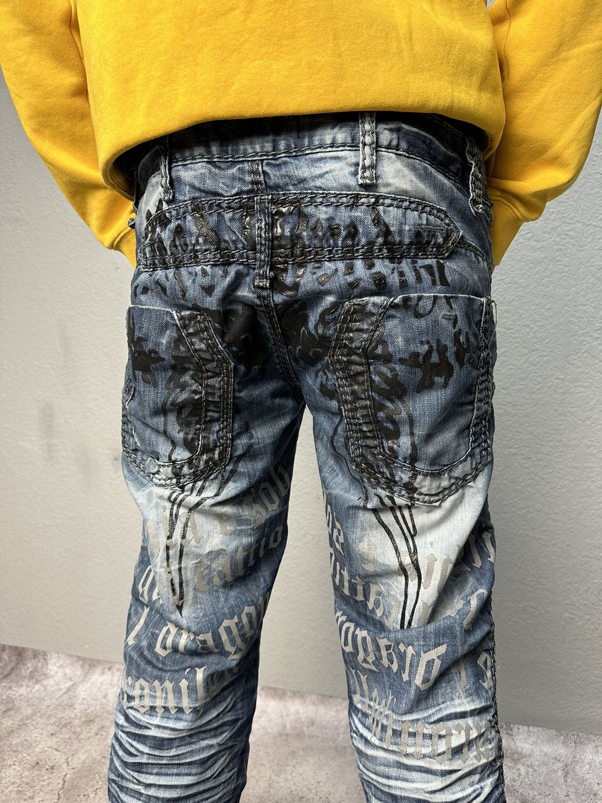 Japanese Brand × Vintage Vintage Y2K Junya Watanabe Style Archive Jeans Distressed Size US 34 / EU 50 - 16 Thumbnail