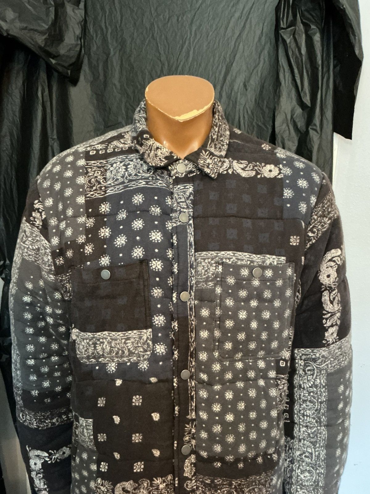 Bdg BDG UO Urban Outfitters Bandana Quilted AOP Shirt Jacket Size US L / EU 52-54 / 3 - 9 Thumbnail