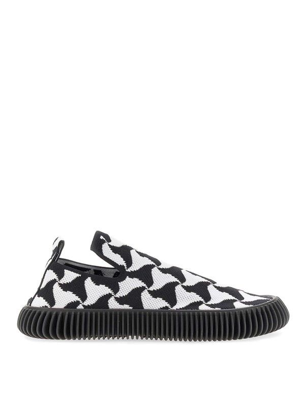 Bottega Veneta o1y0526 Low-Top Sneakers in White/Black Size US 7 / EU 40 - 1 Thumbnail