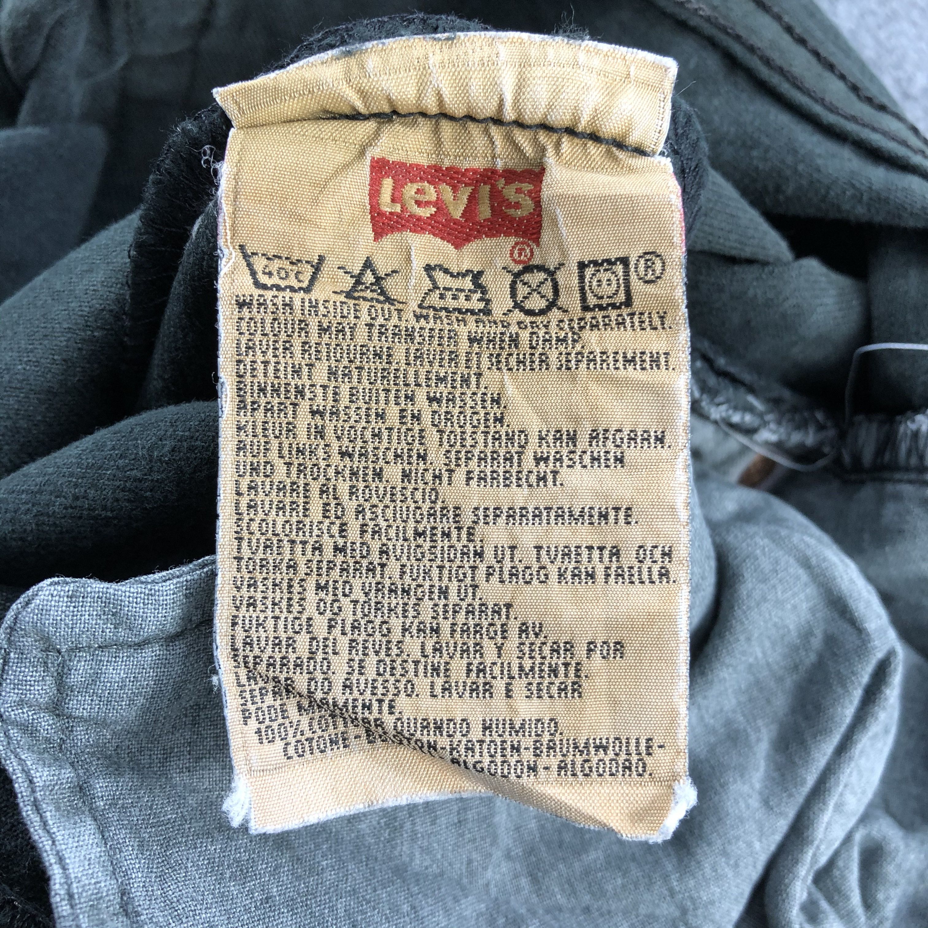 Levi's Vintage 90s Ripped Levis 501 Earth Tone Jeans-J1550 Size US 31 - 12 Thumbnail