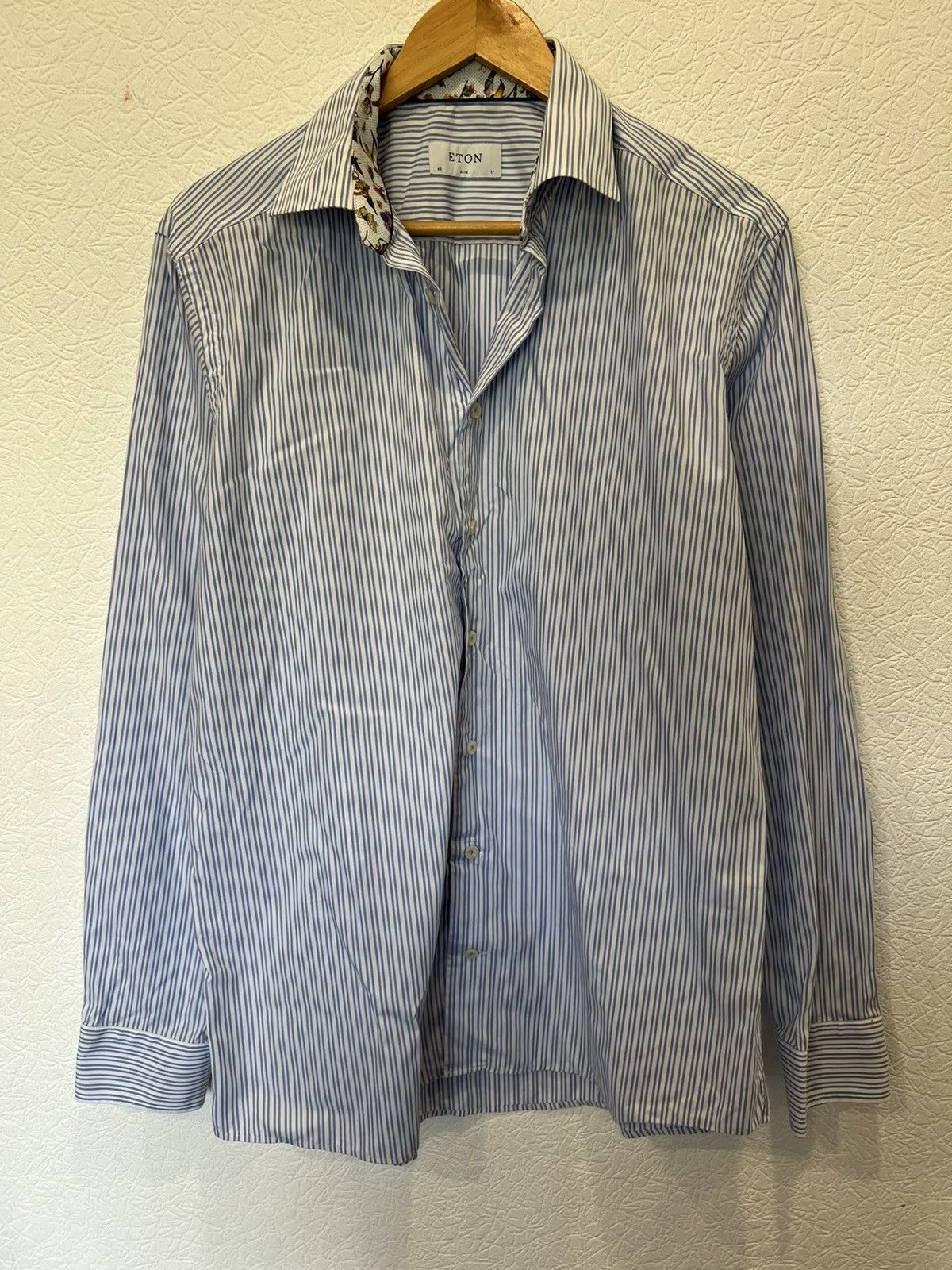 Eton Eton Blue Button Up Shirt Classic Size US L / EU 52-54 / 3 - 1 Thumbnail