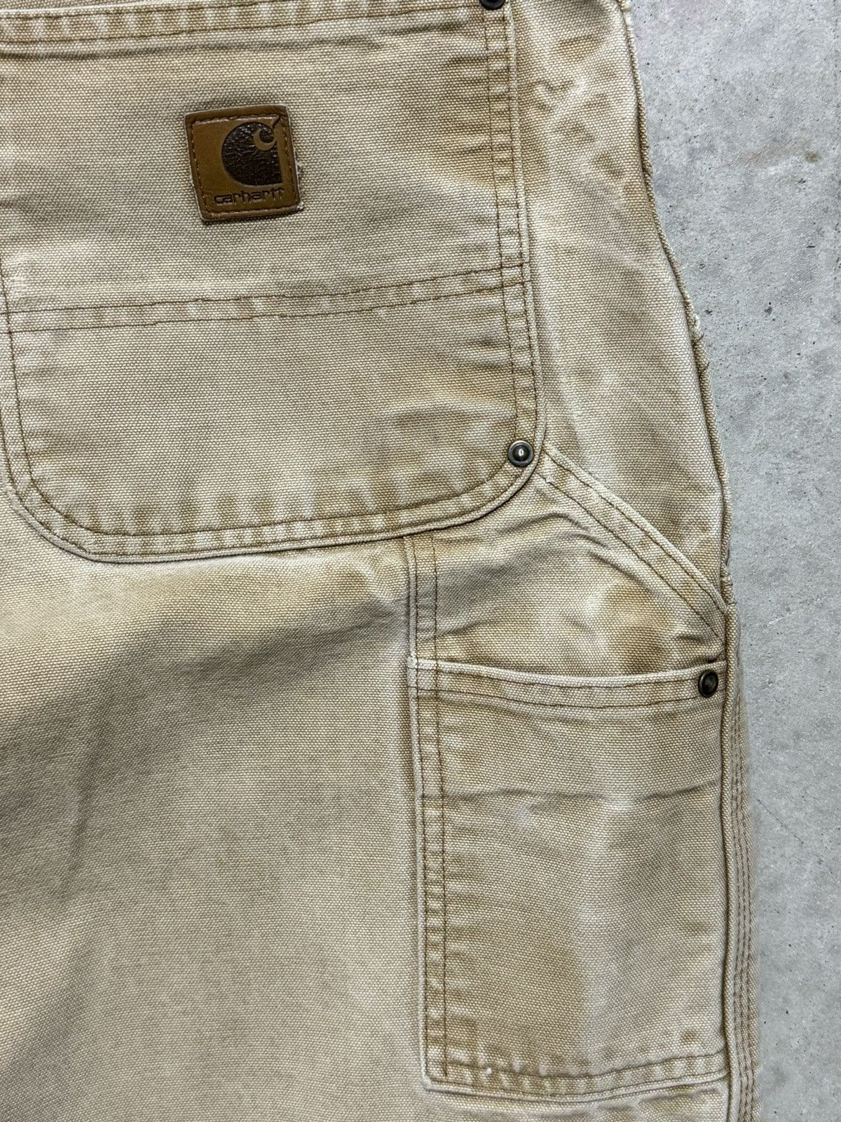 Carhartt × Vintage Carhartt Double Knee Carpenter Jeans 35X32 Size US 35 - 5 Thumbnail