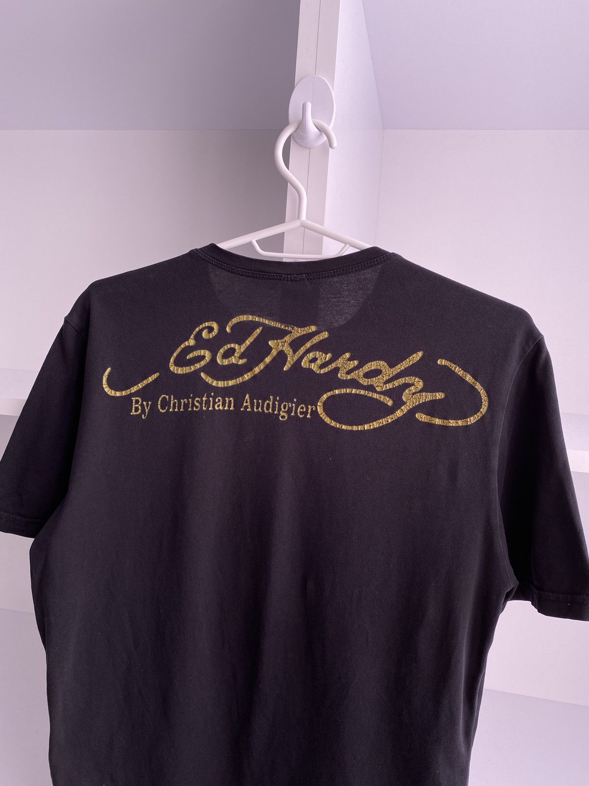 Ed Hardy × Vintage Vintage Ed Hardy Women’s tee shirt Y2k style Size M / US 6-8 / IT 42-44 - 9 Thumbnail