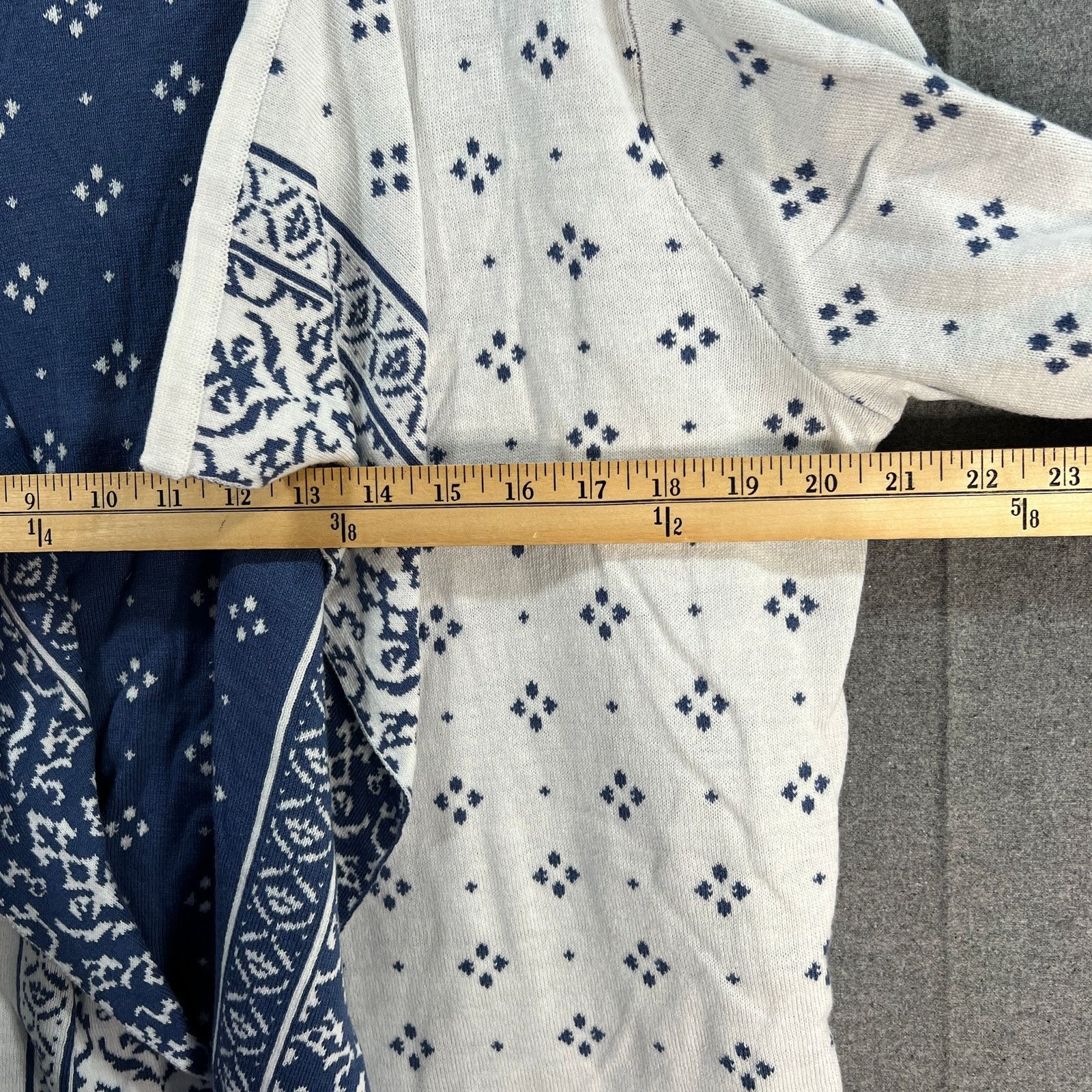 Isaac Mizrahi Isaac Mizrahi LIVE! True Denim Jacquard Sweater Ivory, Large Size L / US 10 / IT 46 - 6 Thumbnail
