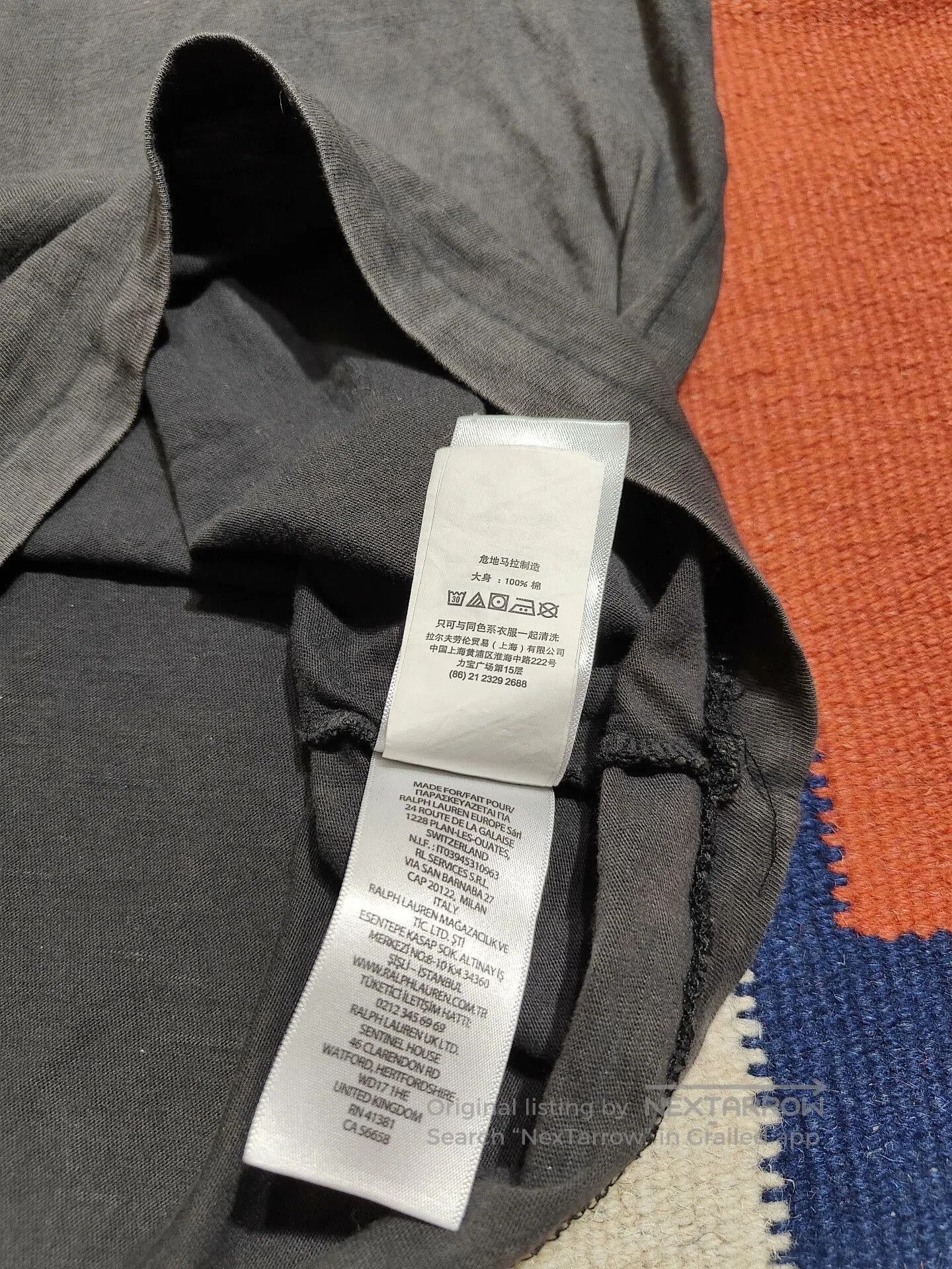 RRL Ralph Lauren Polo Country RL RRL Gray Short Sleeve T-shirt. Size US S / EU 44-46 / 1 - 4 Thumbnail