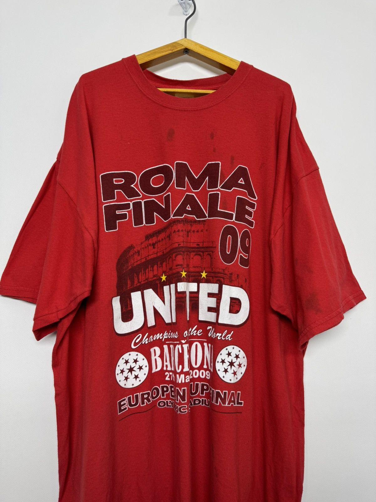 Gildan 2008 Euro Cup Final Roma United Inter Barcelona T Shirt Size US XXL / EU 58 / 5 - 6 Thumbnail
