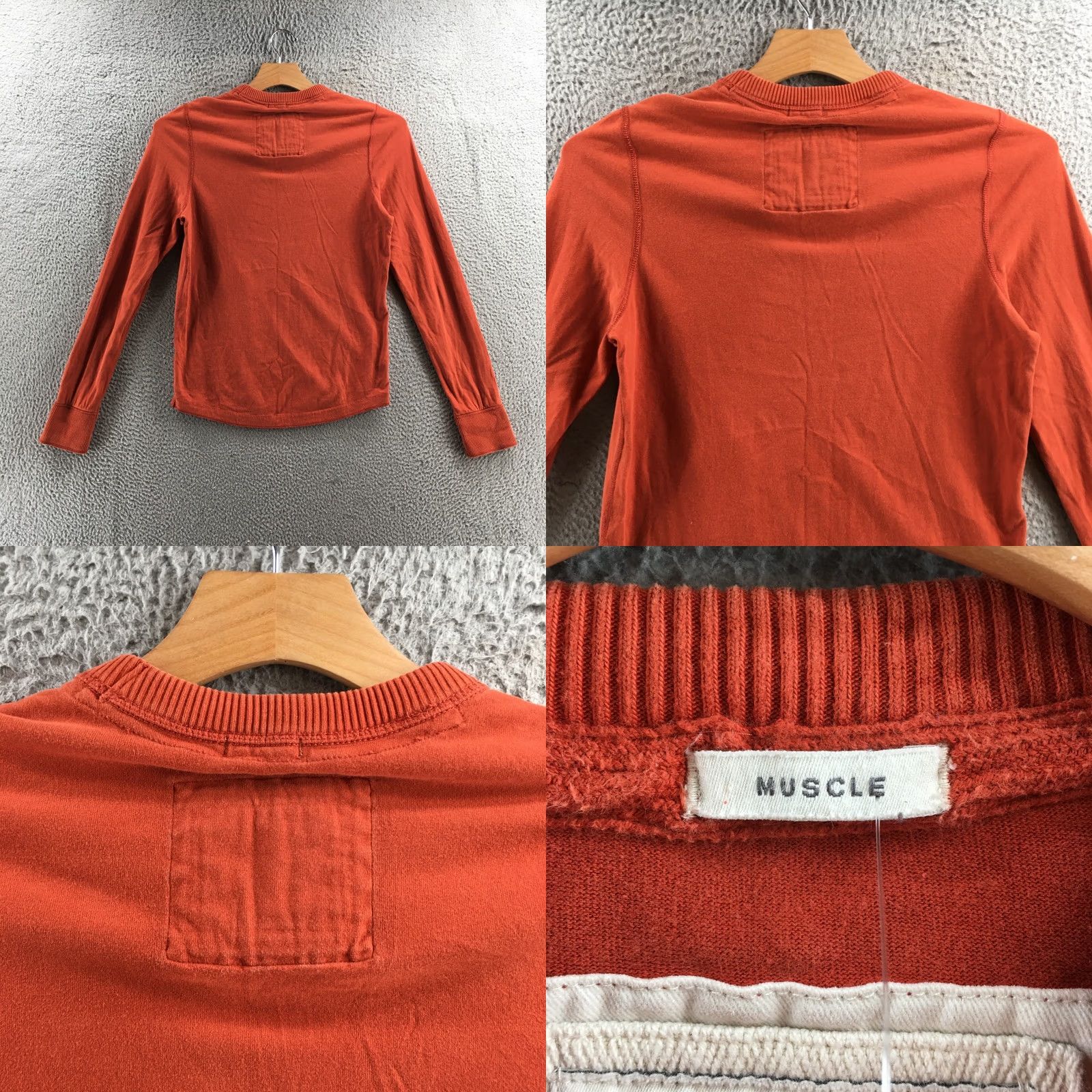 Abercrombie & Fitch Abercrombie & Fitch Muscle Sweatshirt Mens L Orange Cotton Long Sleeve Crew Neck Size US L / EU 52-54 / 3 - 8 Thumbnail