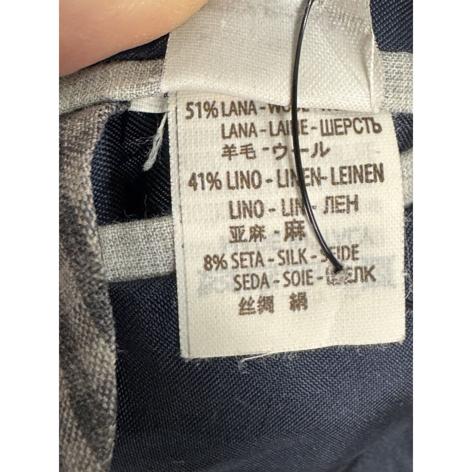 Brunello Cucinelli Brunello Cucinelli Gingham Plaid Wool Linen Blazer 52/42 Size 42R - 6 Thumbnail